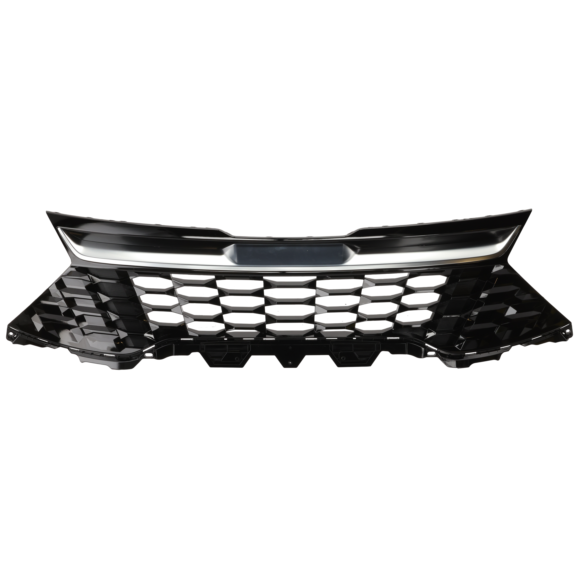 AM SPORTAGE 23-23 GRILLE Painted Black w Chrome Molding USA Built Vehicle SX Model CAPA SKU GK07010063Q Partslink KI1200268C OEM 86350DW020