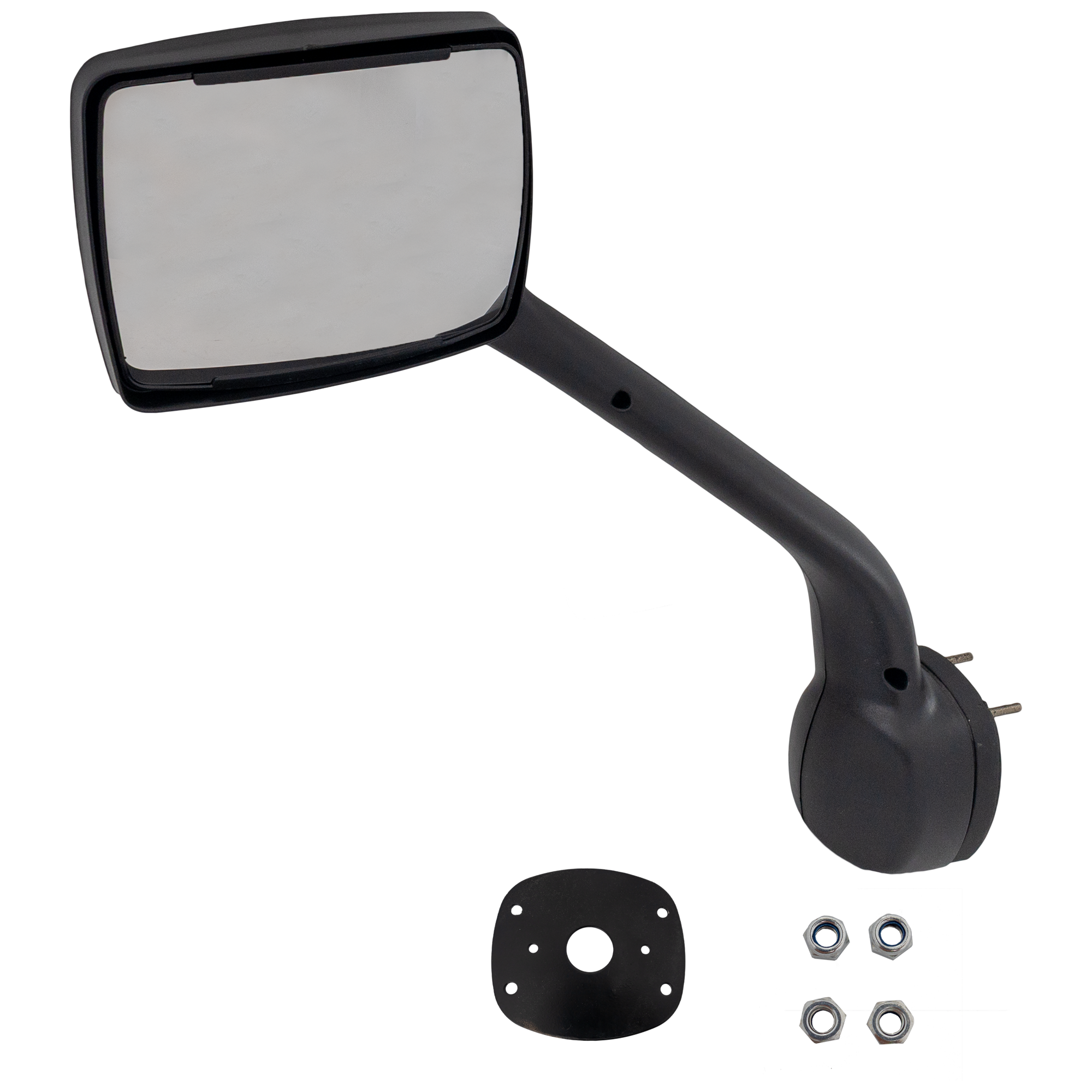 AM KENWORTH T680 T880-13-24 HOOD MIRROR LH Manual Adjust Non Folding Non Heated Paintable SKU GKW13L HD OEM L596003101 L596003100