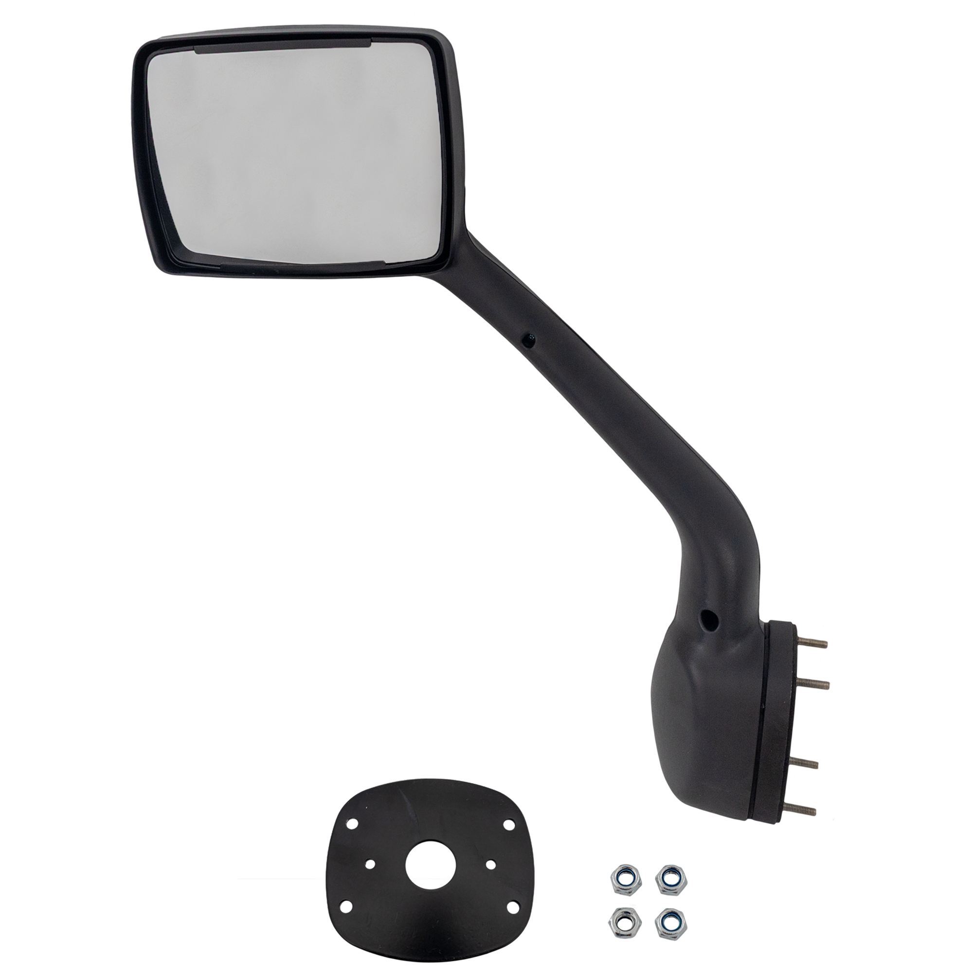 AM KENWORTH T680 T880-13-24 HOOD MIRROR LH Manual Adjust Non Folding Non Heated Chrome SKU GKW15CL HD OEM L596003201 L596003200