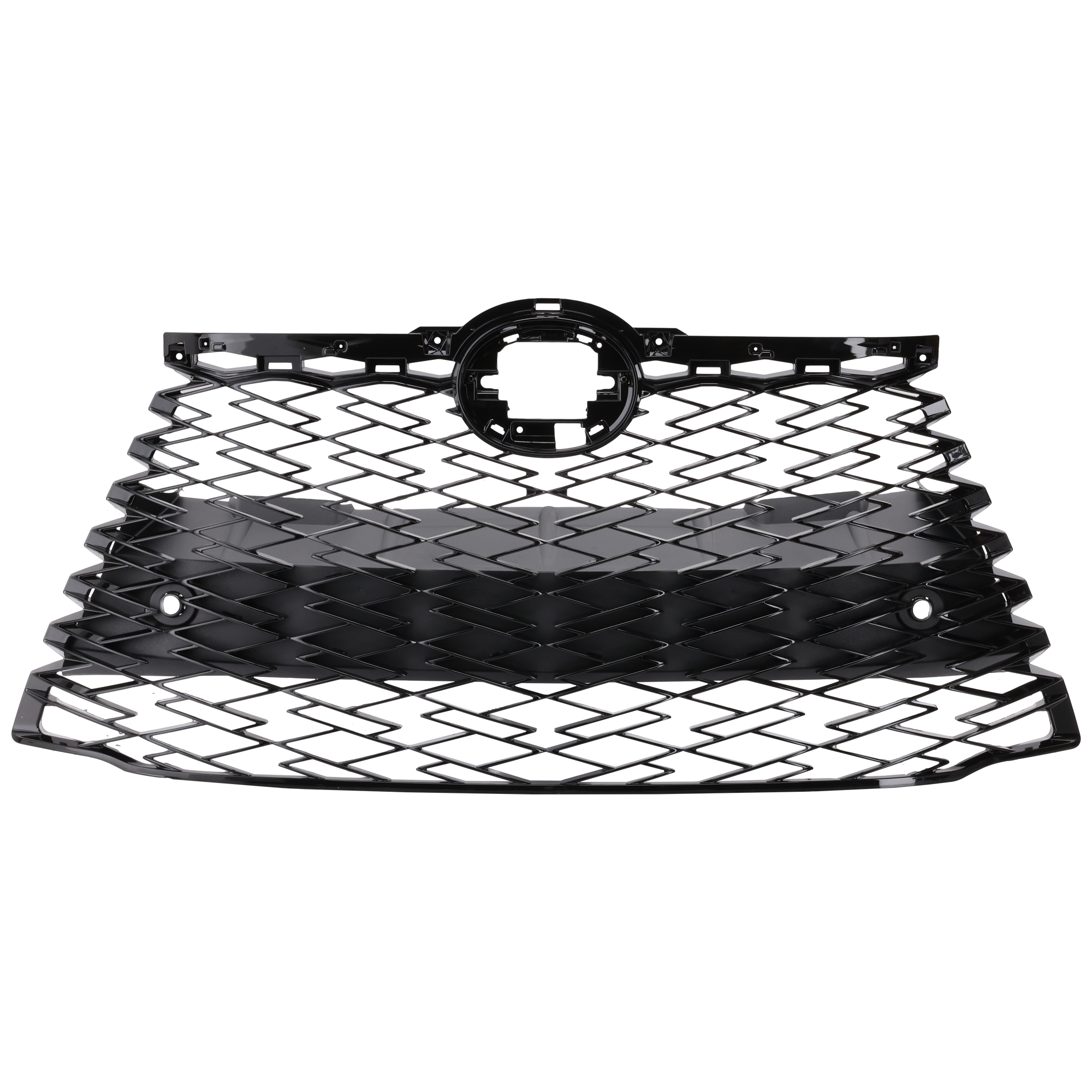 AM RX350 RX500H 23-23 GRILLE Paintable Shell and Insert w F Sport Package Parking Aid Sensor Holes w o Camera Hole CAPA SKU GL07010093Q Partslink LX1200226C OEM 531010E580