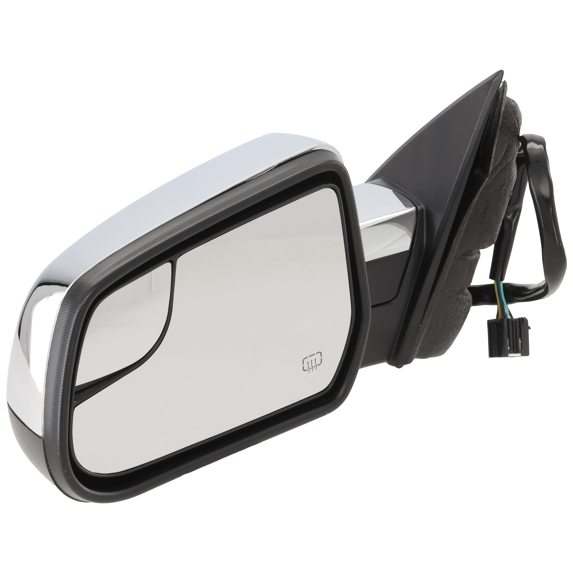 AM EQUINOX TERRAIN 10-17 MIRROR LH Power Heated Manual Folding Chrome w Blind Spot Glass and Memory No Auto dimming and Signal Light SKU GM104EL Partslink GM1320456 OEM 22818267