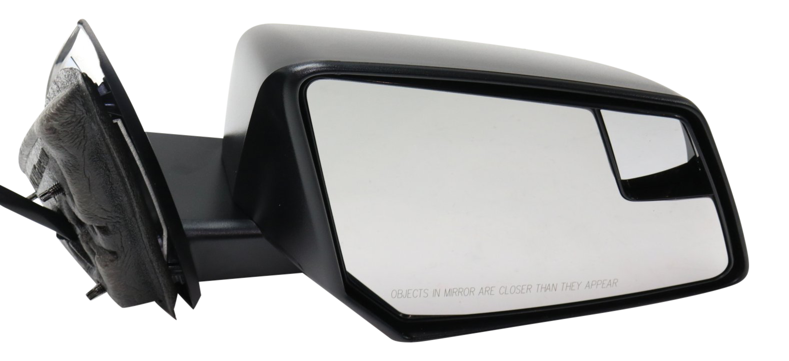 AM ACADIA 13-15 MIRROR RH Power Non Heated Manual Folding Textured Black w Blind Spot Glass No Auto dimming Memory and Signal Light SKU GM105ER Partslink GM1321475 OEM 23130954