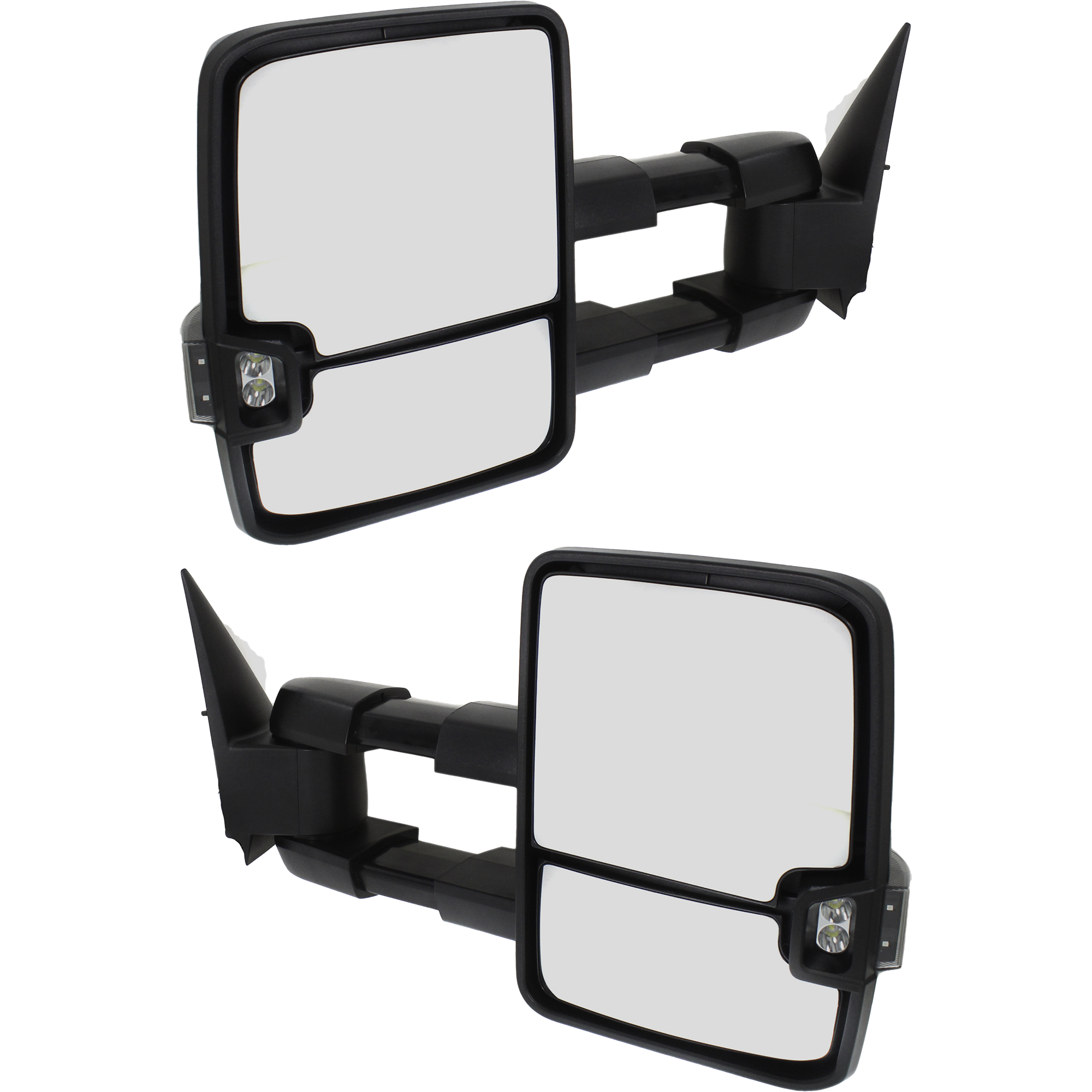 AM SILVERADO SIERRA 03-07 TOWING MIRROR RH AND LH Power Manual Folding Heated Textured w Signal Light and Side Marker Includes 2007 Classic w Wiring Installation Kit SKU GM111ERL S OEM 15904035 PFM 15904034 PFM