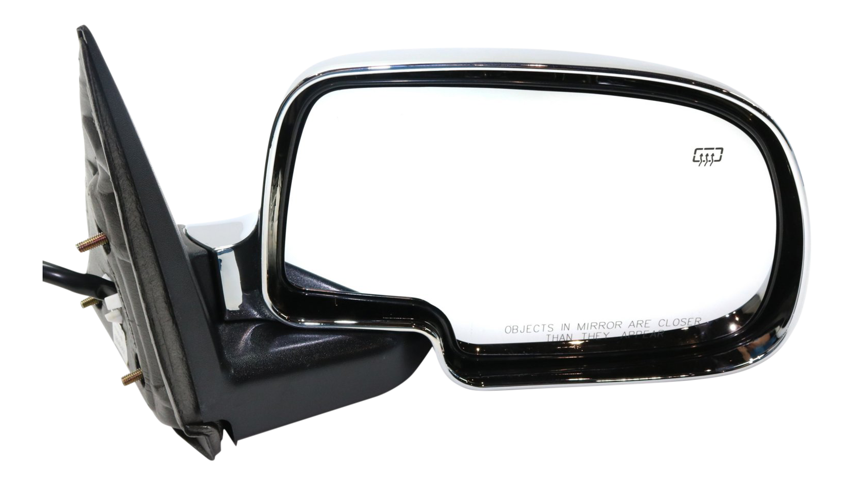 AM SILVERADO SIERRA 03-06 MIRROR RH Power Manual Folding Heated Chrome No Memory Puddle Light and Signal Light Includes 2007 Classic SKU GM141CR Partslink GM1321473 OEM 15226945 PFM