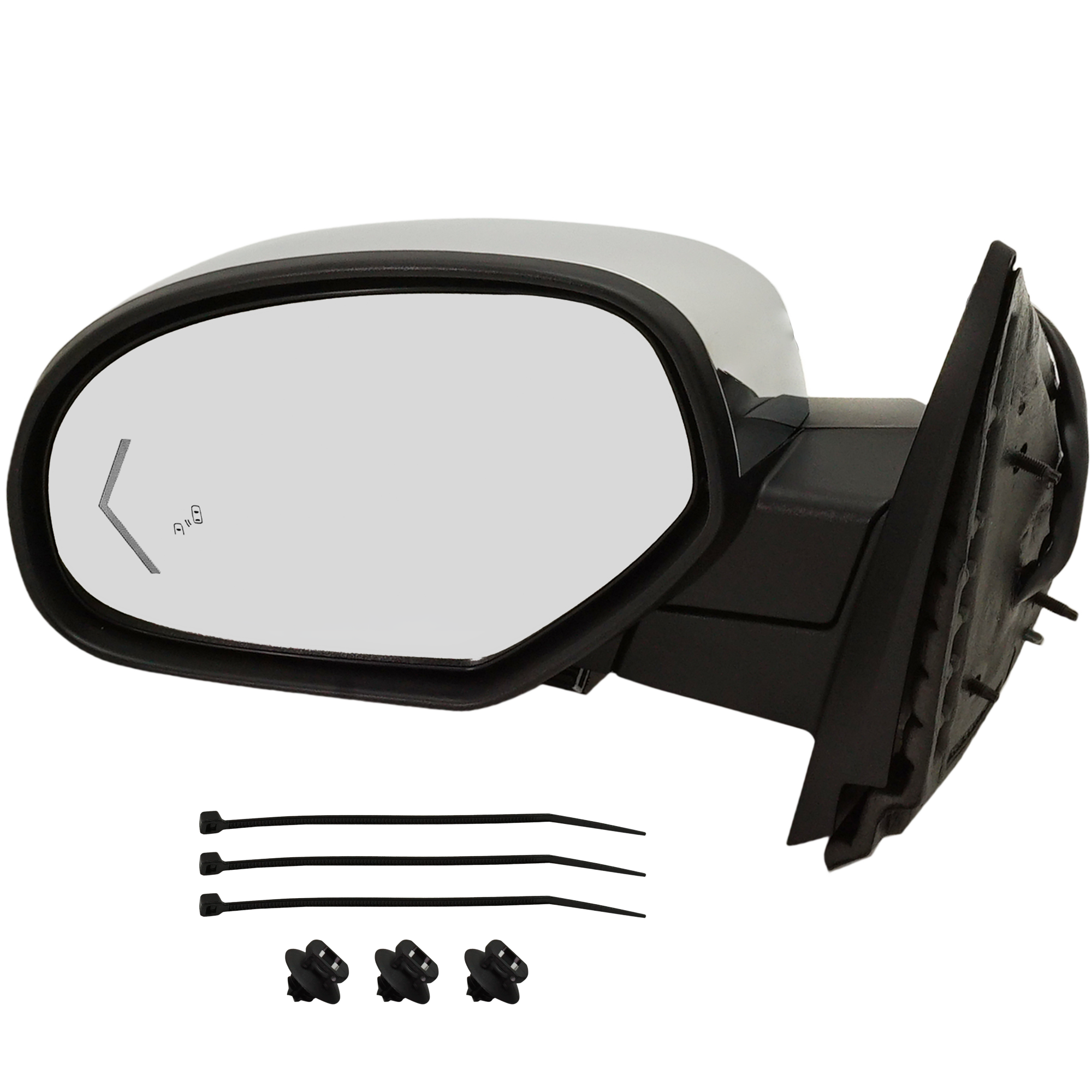 AM SUBURBAN TAHOE 07-14 MIRROR LH Power Power Folding Heated Chrome w BSD Memory and Signal Light SKU GM147CL S Partslink GM1320525 OEM 20756774 PFM