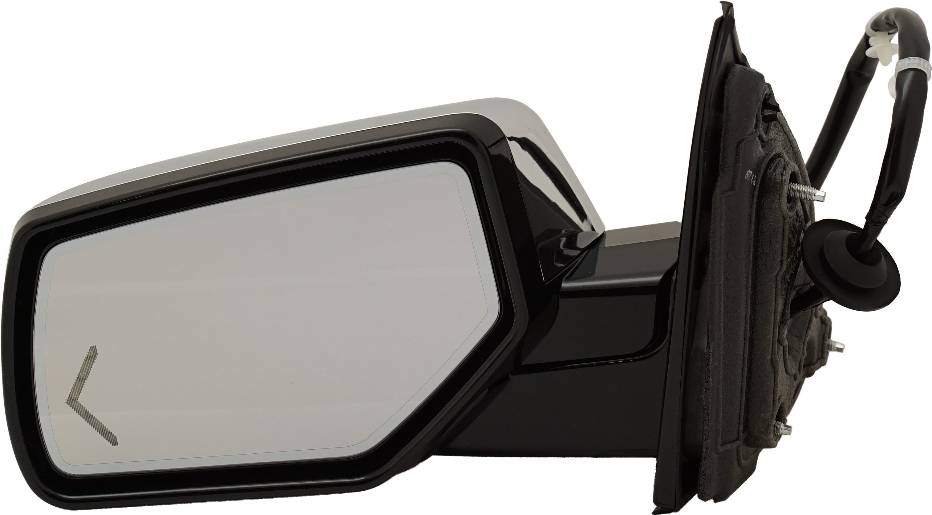 AM SUBURBAN YUKON 15-20 MIRROR LH Power Heated Power Folding Chrome w Auto Dimming Memory Puddle Light Signal Light No BSD SKU GM174CL S OEM 23464431 PFM 22889515