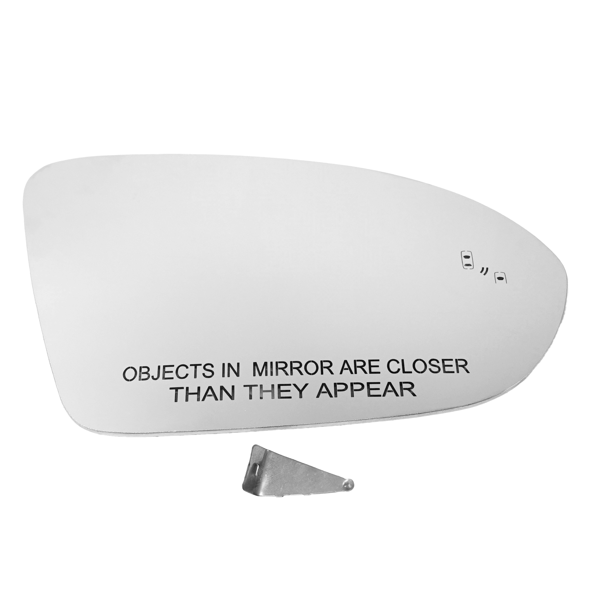AM CRUZE 16-19 MIRROR GLASS RH Heated w Backing Plate w Blind Spot Detection SKU GM176GR Partslink GM1325185 OEM 39123333