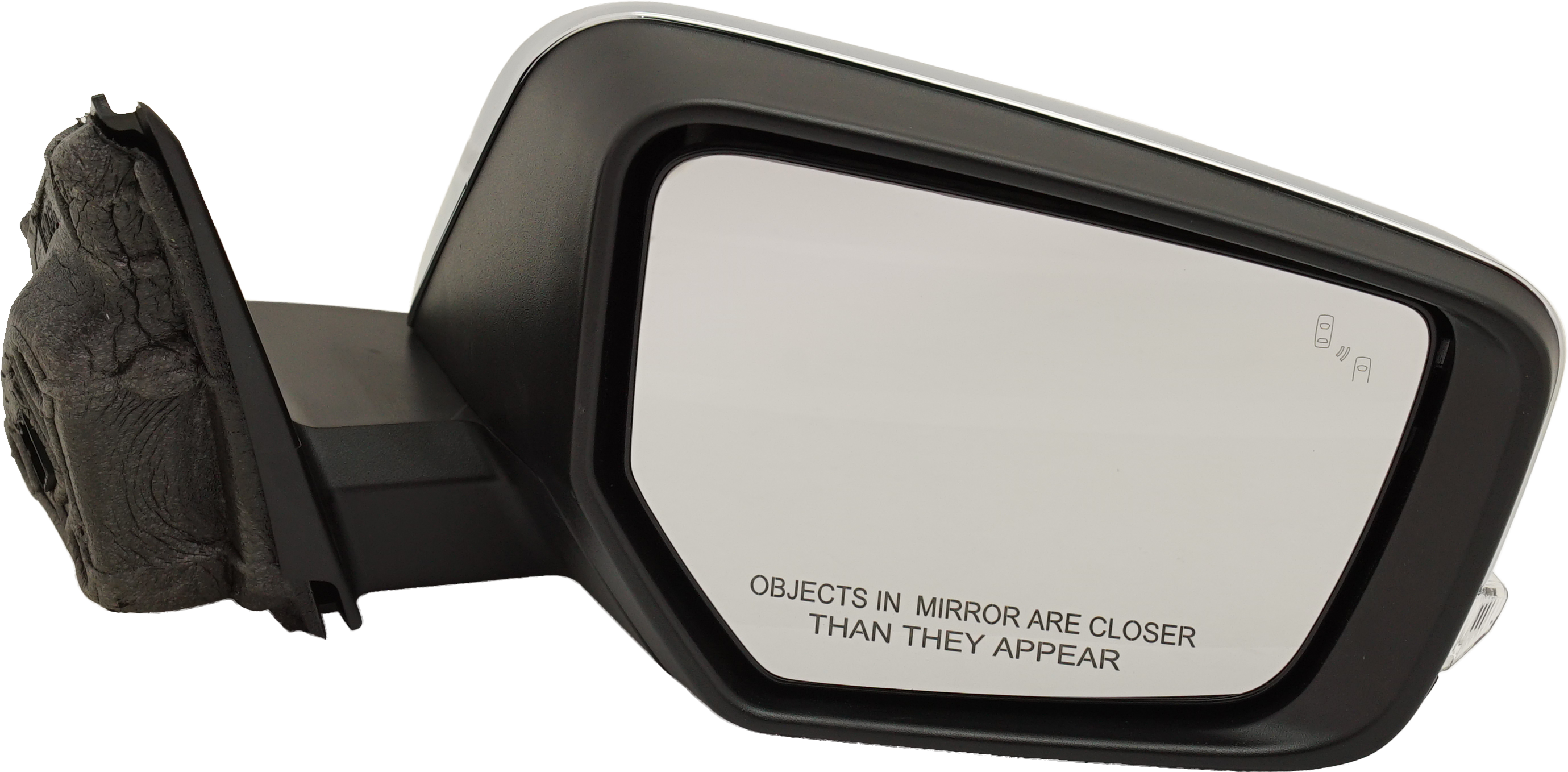 AM IMPALA 14-20 MIRROR RH Power Manual Folding Heated Chrome with Blind Spot Detection in Glass and Signal Light SKU GM198ER S Partslink GM1321641 OEM 22936933 PFM