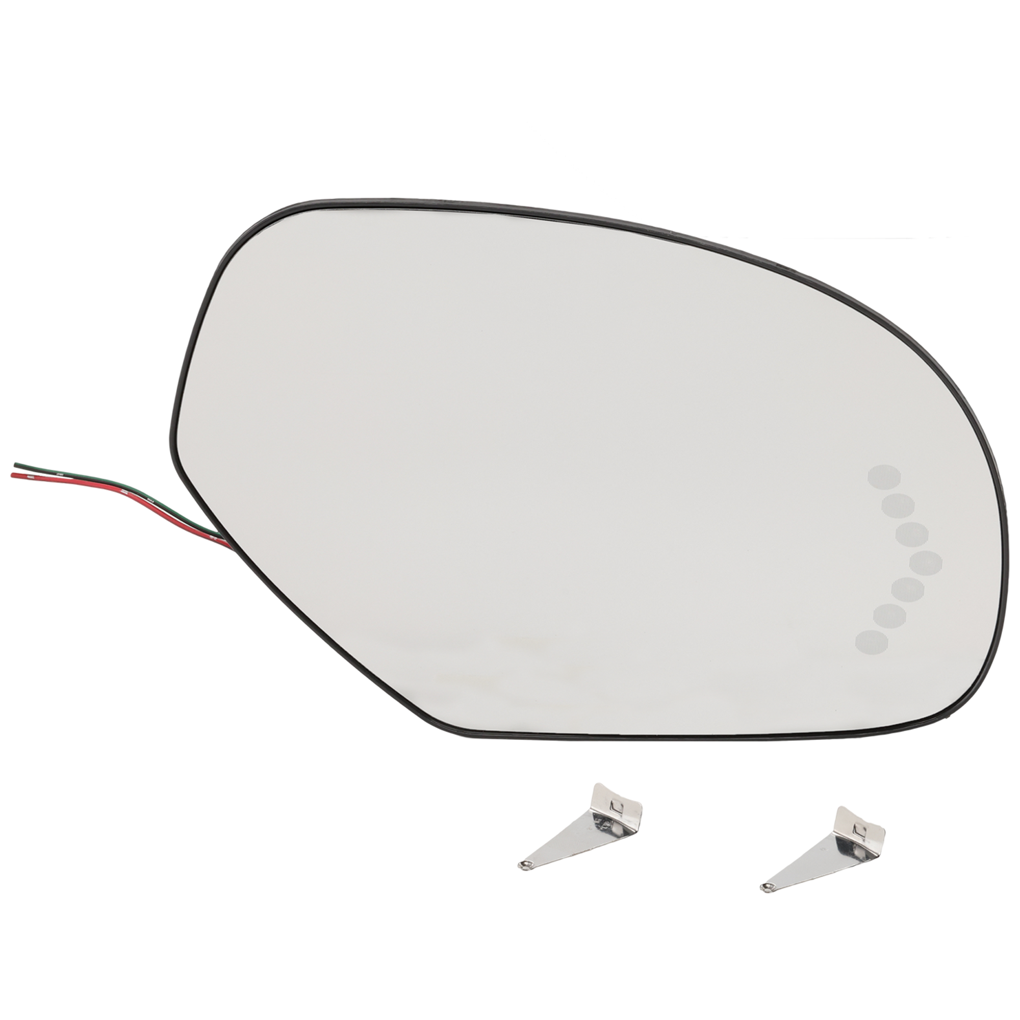 AM SILVERADO SIERRA 2500 HD 3500 HD SUBURBAN YUKON 07-14 MIRROR GLASS RH Heated w Backing Plate Signal Light No Auto dimming and Blind Spot Detection SKU GM204GR Partslink GM1325138 OEM 15886196