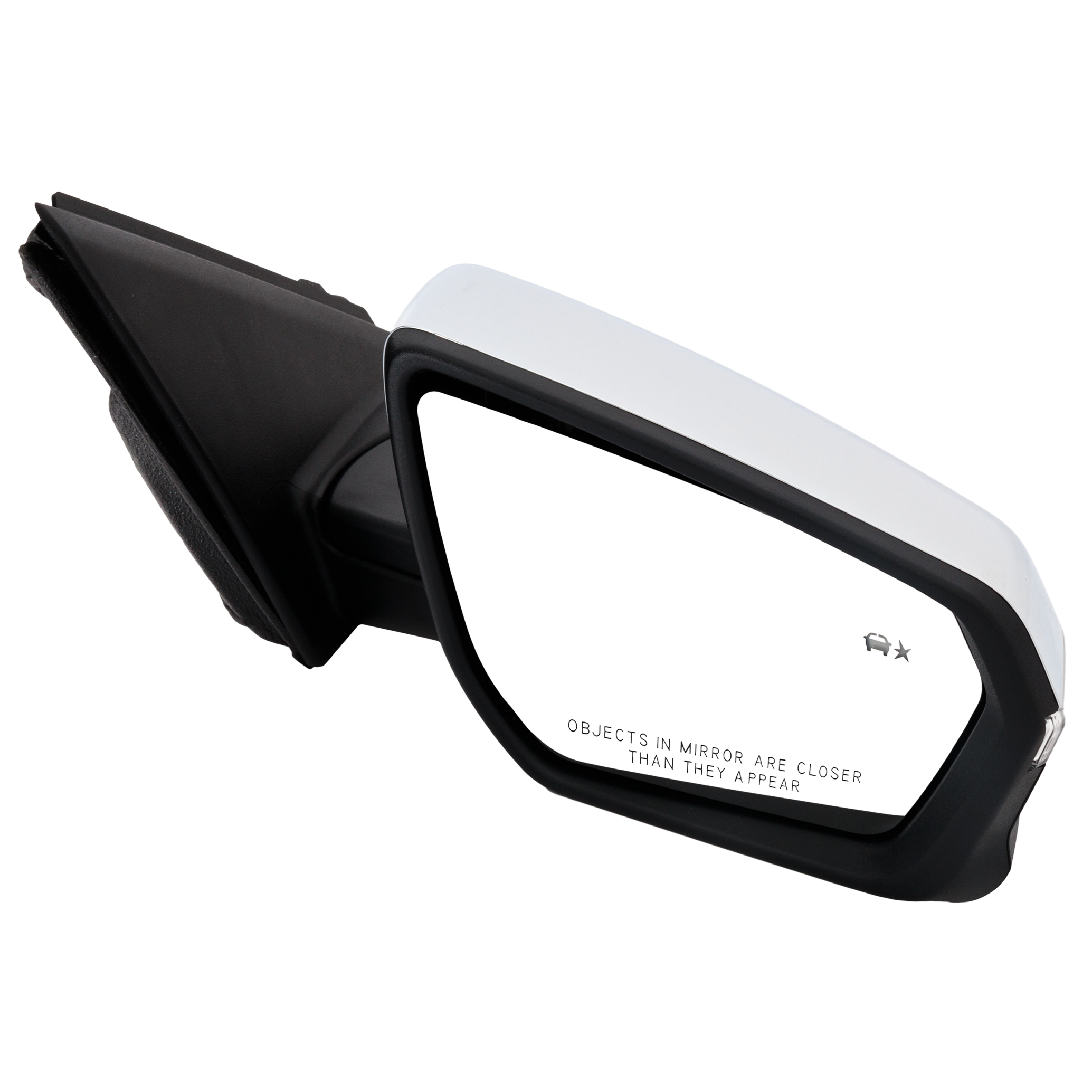 AM TERRAIN 18-22 EQUINOX 19-22 MIRROR RH Power Manual Folding Heated Chrome w BSG Memory and Signal Light No Auto dimming and Puddle Light HD Surround Vision SKU GM213ER S Partslink GM1321618 OEM 84604250