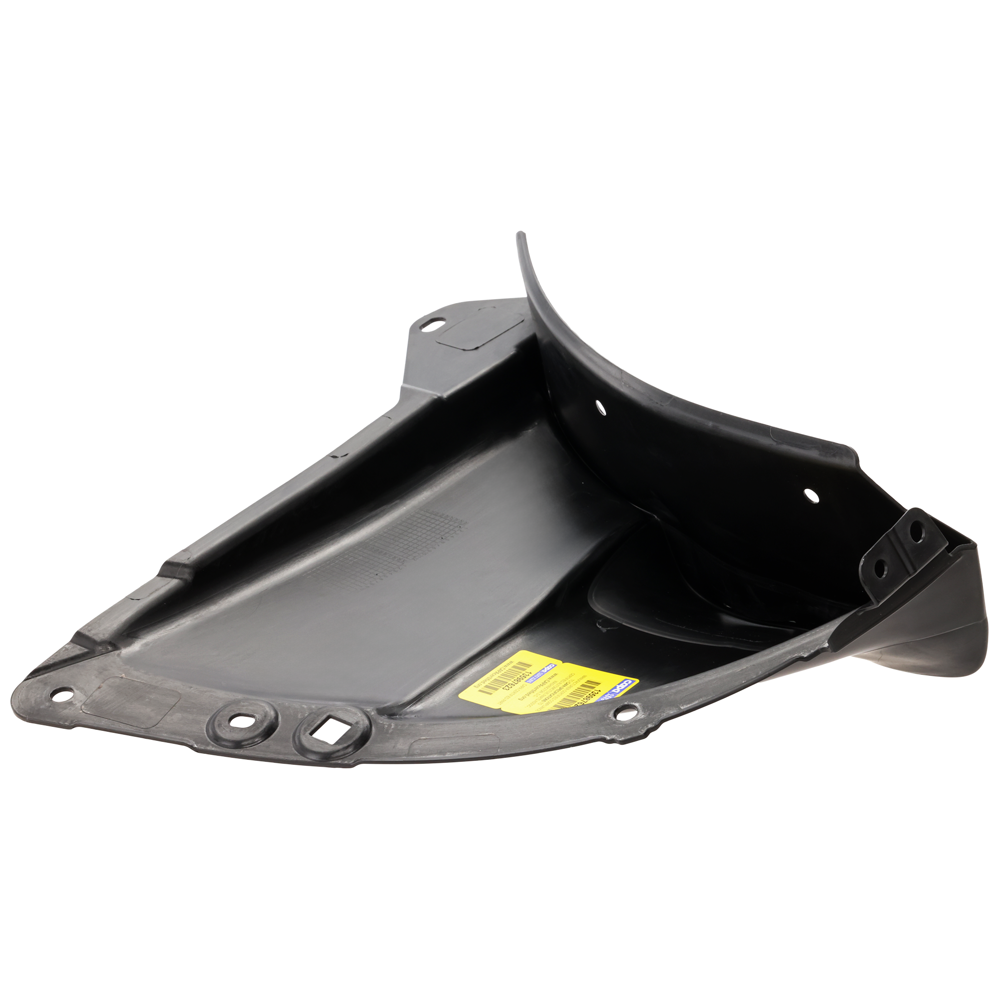 AM CX 50-23-23 FRONT FENDER LINER LH Front Section Polypropylene Injection Form w o Insulation Foam CAPA SKU GM22210140Q Partslink MA1250126C OEM VA405614Y