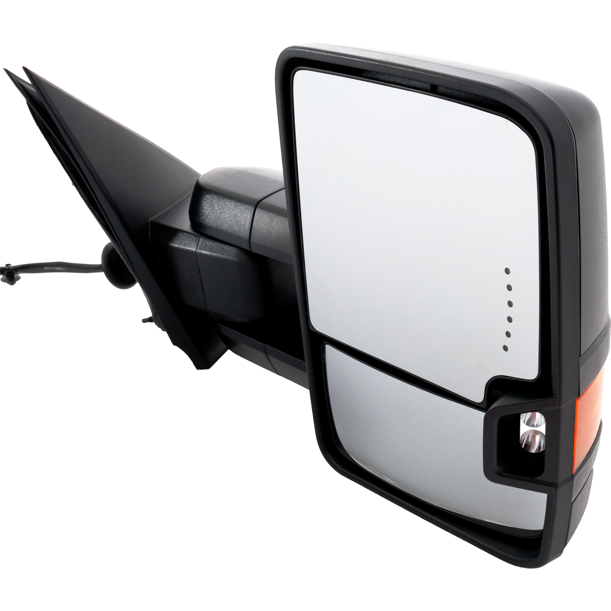 AM SILVERADO SIERRA 2500-3500 HD 15-19 TOWING MIRROR RH Power Manual Folding Heated Textured Black w Signal Spotlight OAT Sensor No BSD Memory Auto Dimming and Puddle Light SKU GM262ER S Partslink GM1321516 OEM 84691679-84041617