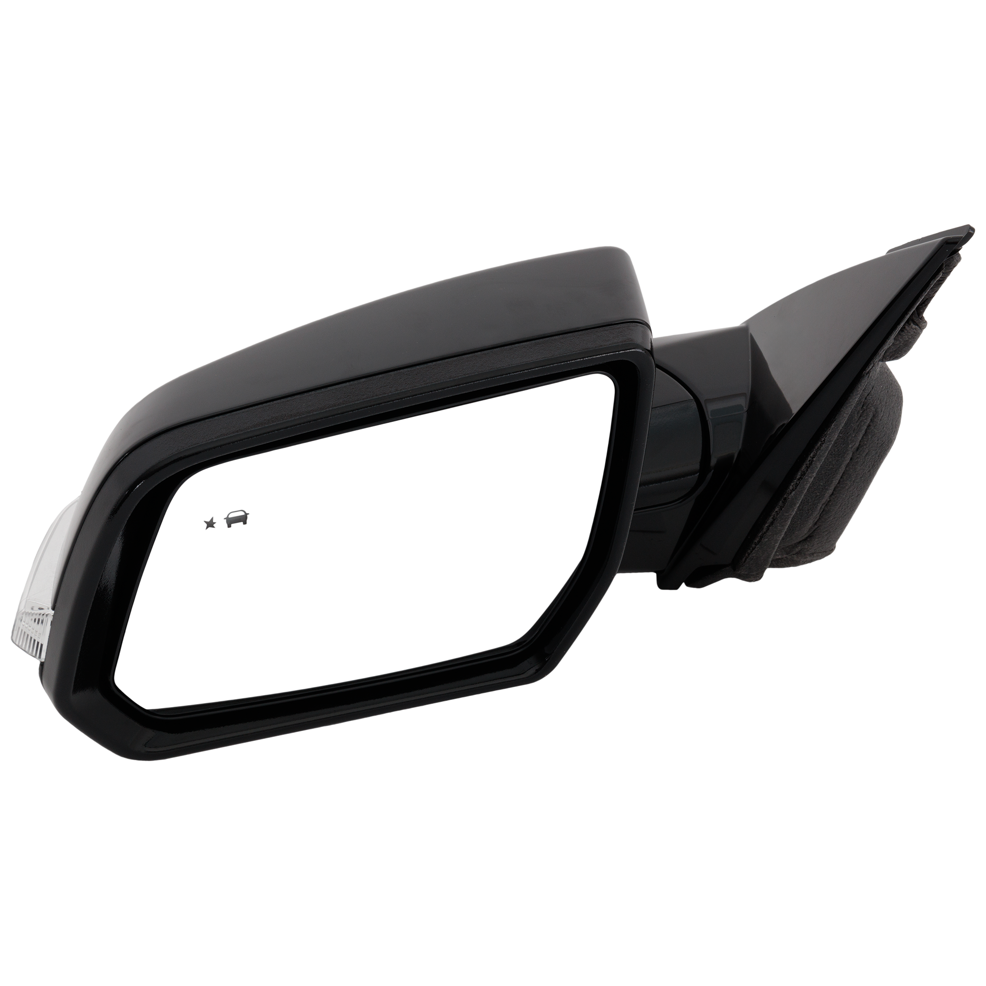 AM TRAVERSE 18-19 MIRROR LH Power Manual Folding Heated Paintable w Signal Light Blind Spot Detection Lane Change Assist Cover No Auto dimming Memory Puddle Light LT Model SKU GM268EL S Partslink GM1320601 OEM 84498306 PFM