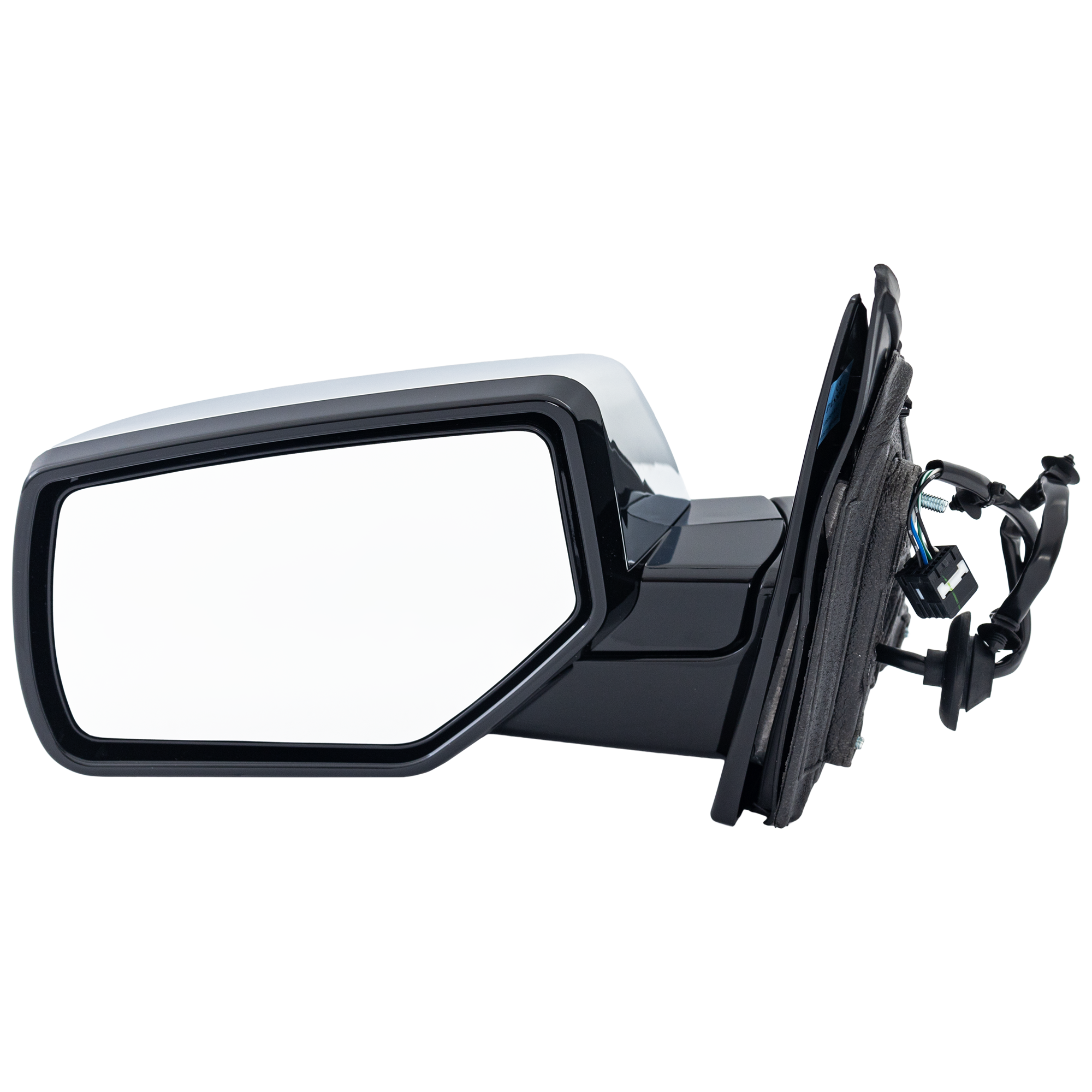 AM SUBURABN YUKON TAHOE 15-20 MIRROR LH Non Towing Power Manual Folding Heated Chrome No Signal Light Memory Puddle Light Auto Dimming and Blind Detection SKU GM269EL Partslink GM1320668 OEM 84347489-22889515 PFM 23464426