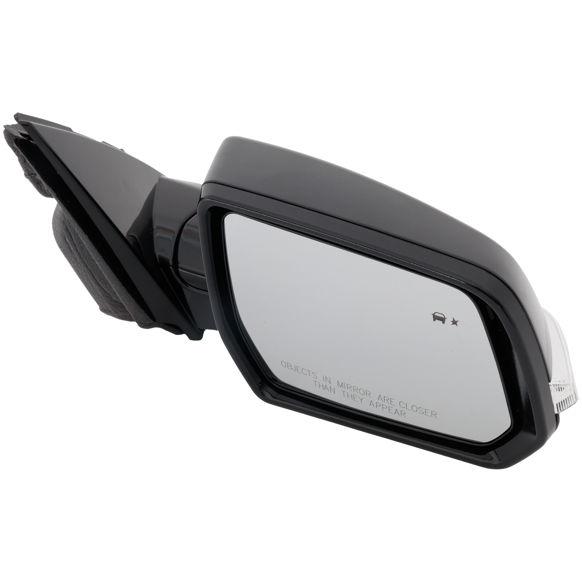 AM TRAVERSE 18-19 MIRROR RH Power Manual Folding Heated Paintable w Signal Light Blind Spot Detection Camera Hole No Auto dimming Memory Puddle Lght LT RS True North Model SKU GM273ER Partslink GM1321693 OEM 84498311 PFM