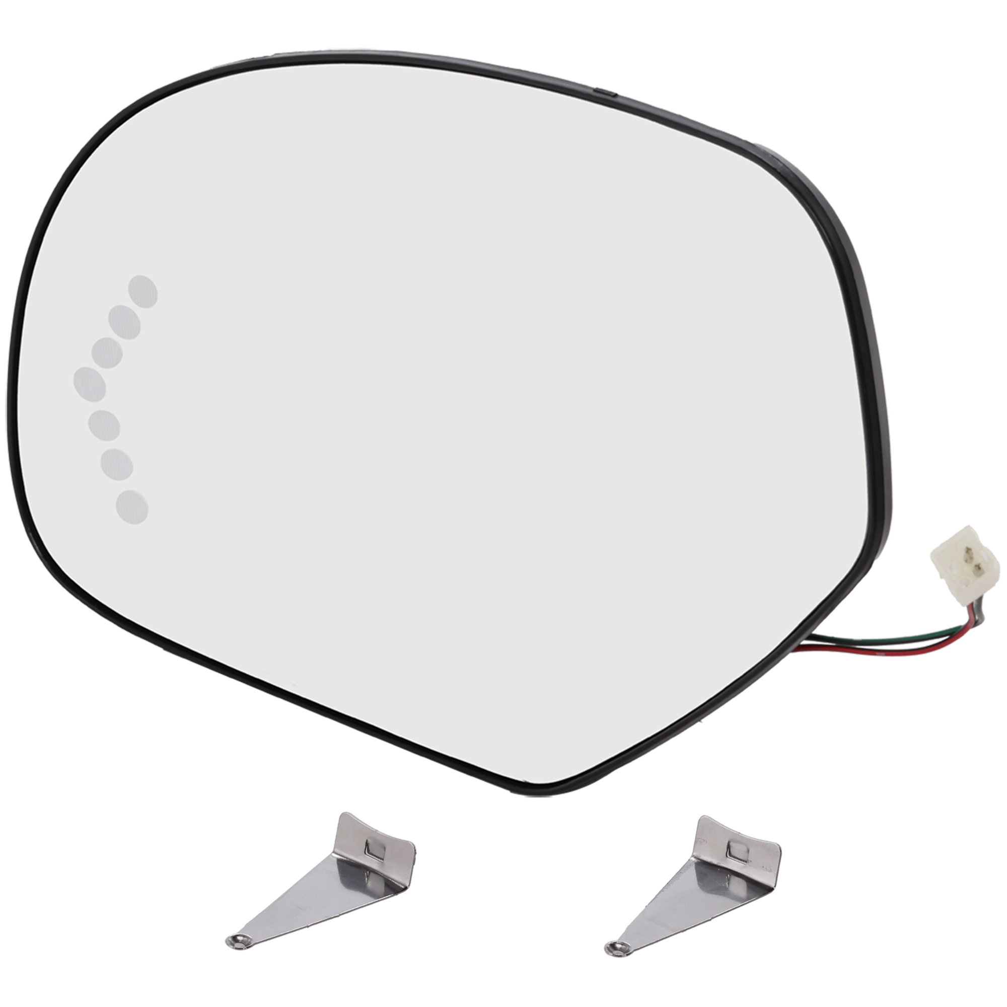 AM SILVERADO SIERRA 2500 HD 3500 HD SUBURBAN YUKON 07-14 MIRROR GLASS LH Heated w Backing Plate Signal Light No Auto dimming and Blind Spot Detection SKU GM56GL Partslink GM1324138 OEM 15874992