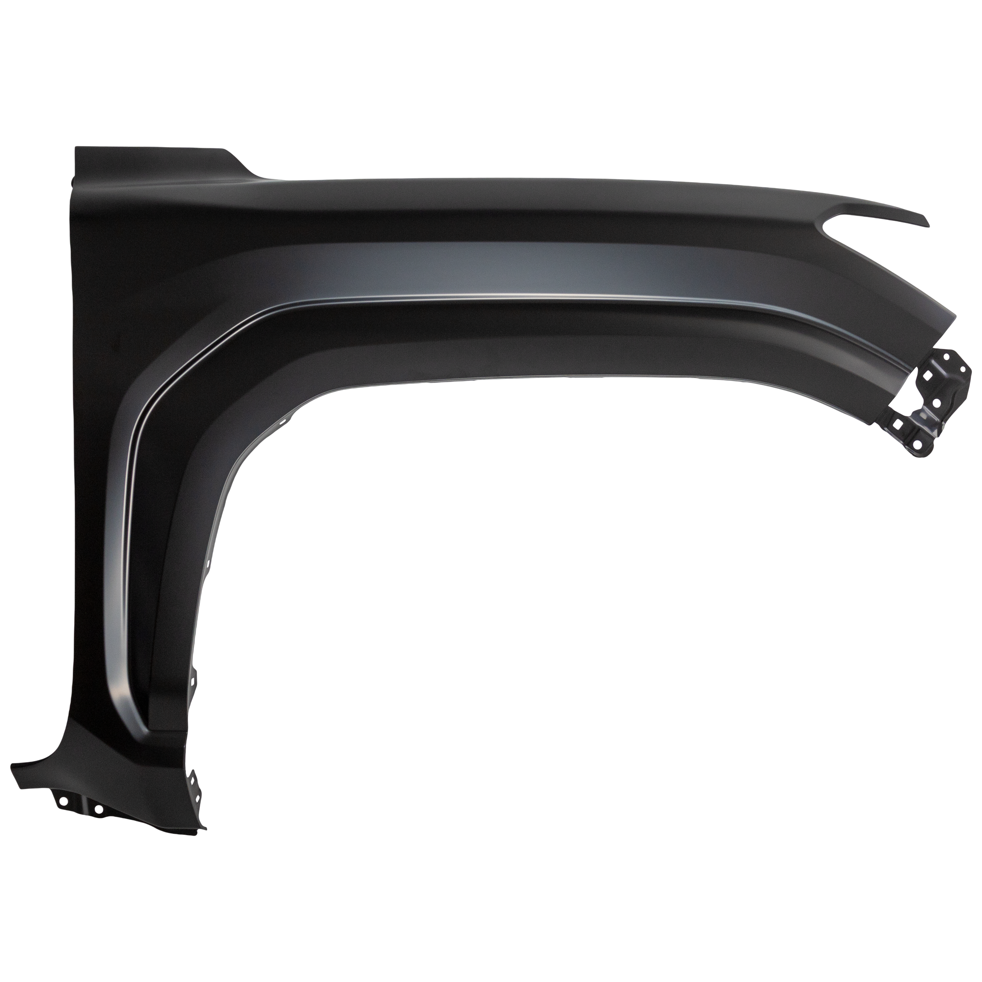 AM TACOMA 24-24 FRONT FENDER RH Primed Crew Cab w o Fender Flare Holes CAPA SKU GT22010057Q Partslink TO1241289C OEM 53811AK010