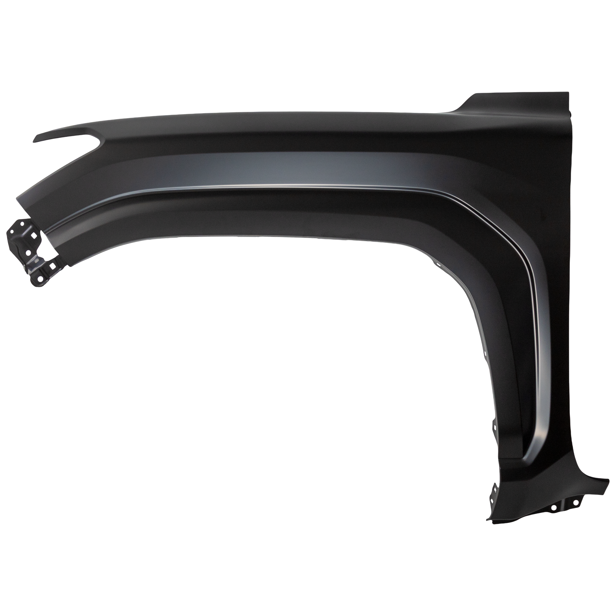 AM TACOMA 24-24 FRONT FENDER LH Primed Crew Cab w o Fender Flare Holes CAPA SKU GT22010058Q Partslink TO1240289C OEM 53812AK010