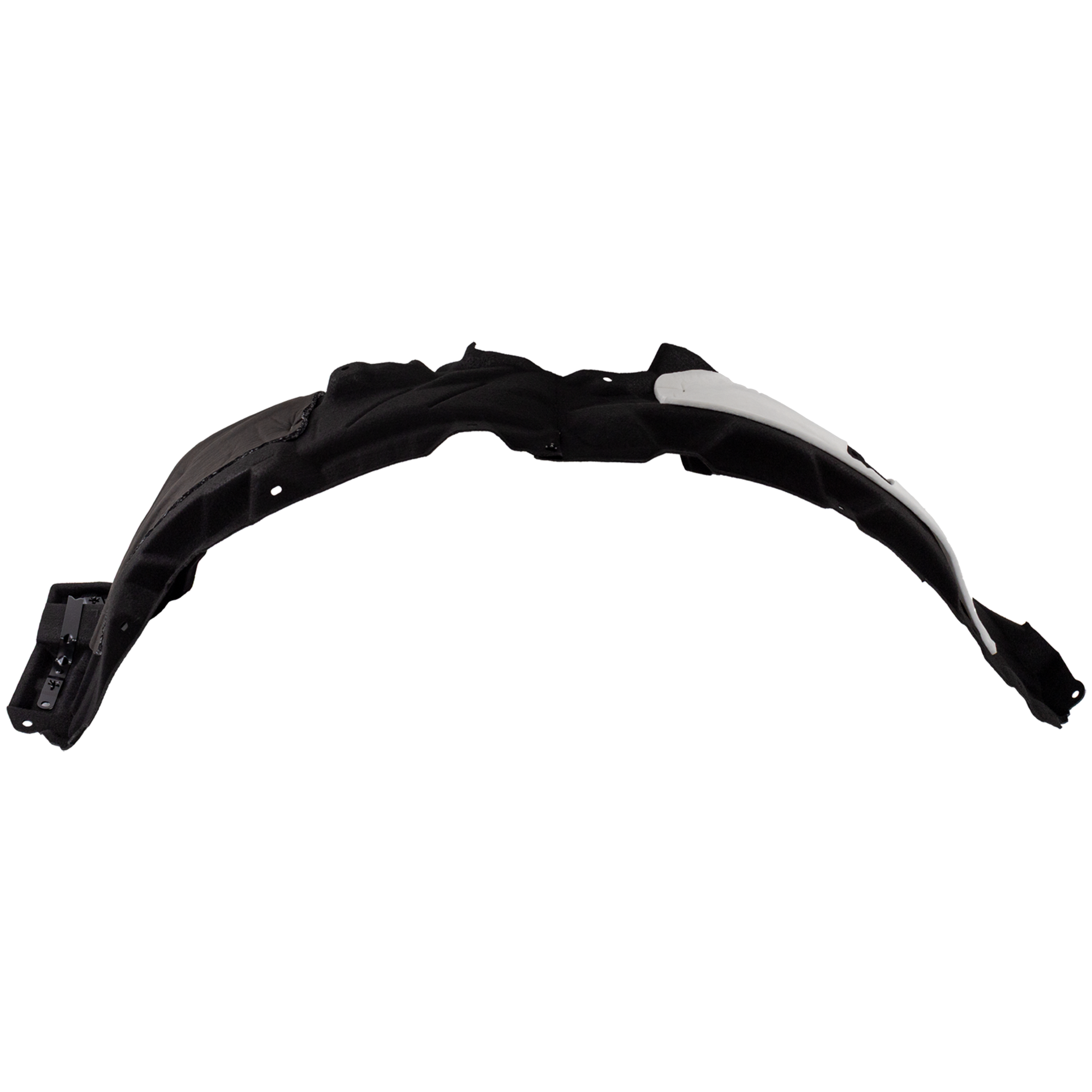 AM CROWN 23-25 FRONT FENDER LINER LH Plastic Heat Form w Insulation Foam and Extension SKU GT22210002 Partslink TO1248259 OEM 5387630270