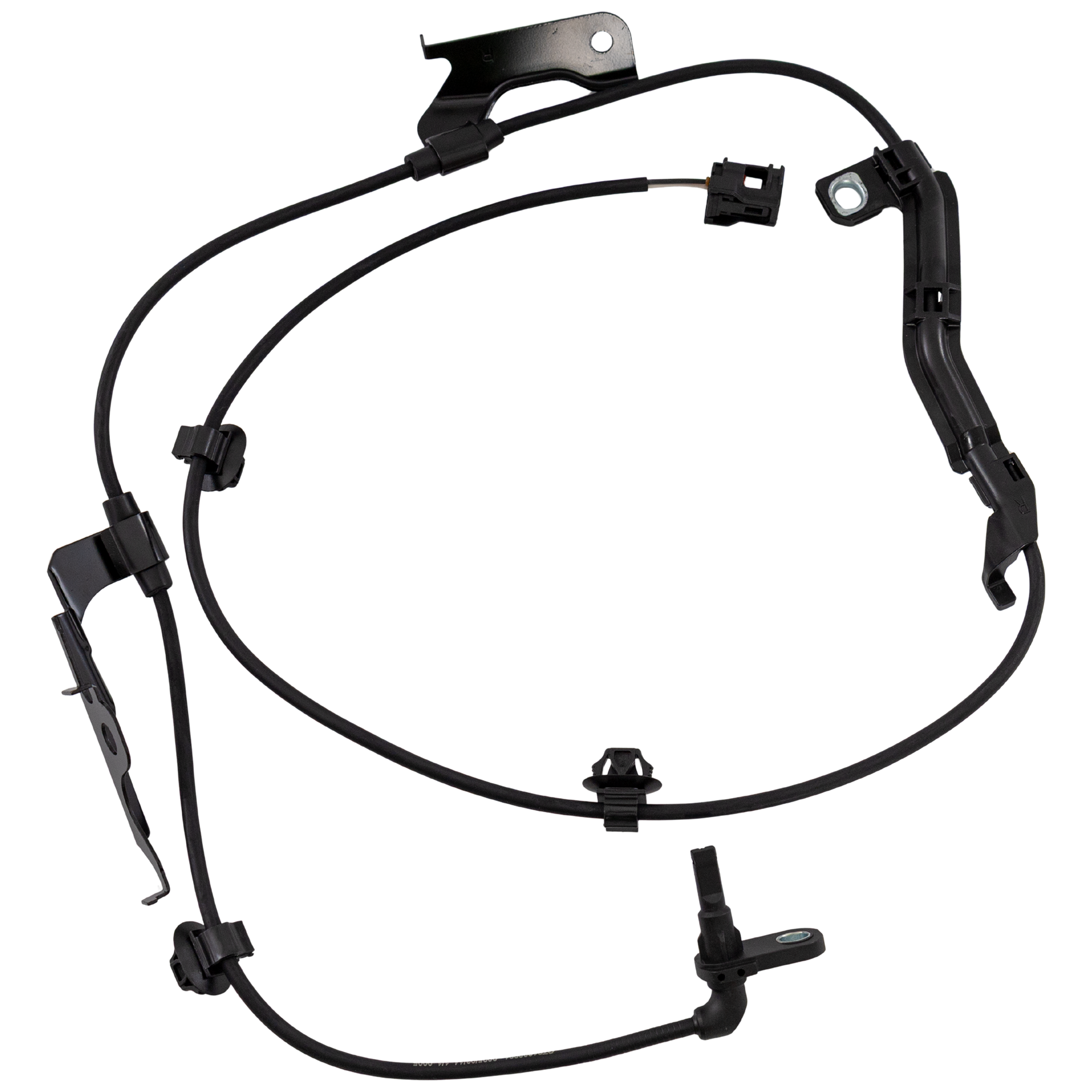 AM COROLLA 19-22 FRONT ABS SPEED SENSOR RH 4 Bolt Holes 1 Female Oval Connector 2 Female Pin Socket Type Terminal w Harness and Bracket SKU GT31080001