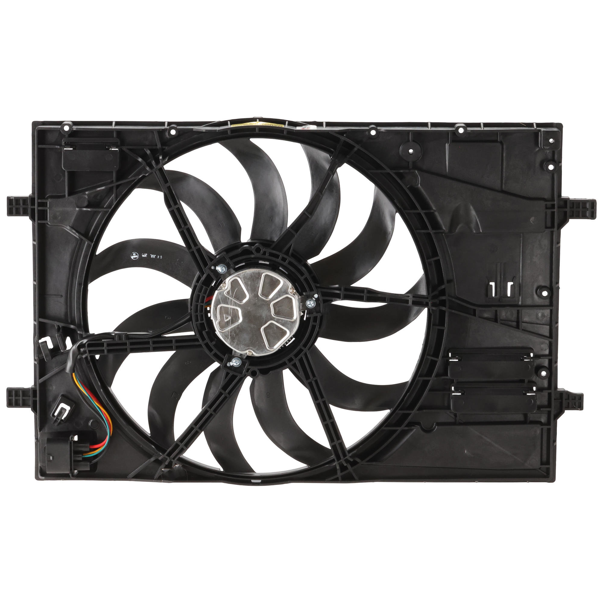 AM GTI A3-22-23 RADIATOR FAN ASSEMBLY Single fan USA Built Vehicle Brose Brand SKU GV16090015 Partslink VW3115127 OEM 5WA121203B