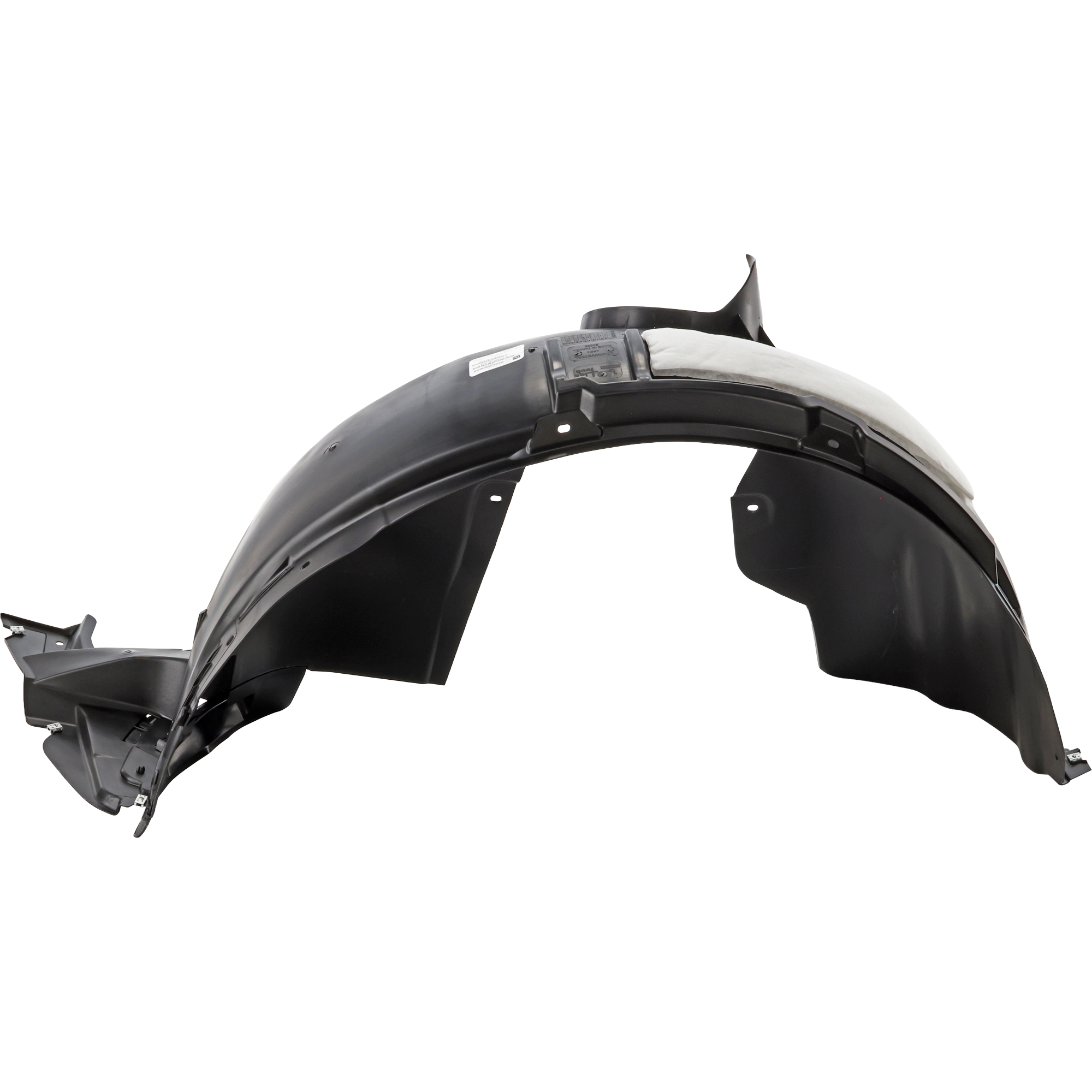 AM TIGUAN 22-23 FRONT FENDER LINER LH Plastic Injection Form w Insulation Foam Comfortline S SE Trendline Models CAPA SKU GV22210006Q Partslink VW1248162C OEM 5NN805911B