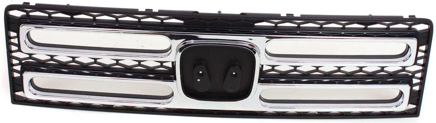 AM RIDGELINE 06-08 GRILLE Painted Black Shell and Insert w Chrome Molding SKU H070171 Partslink HO1200183 OEM 71100SJCA00ZA