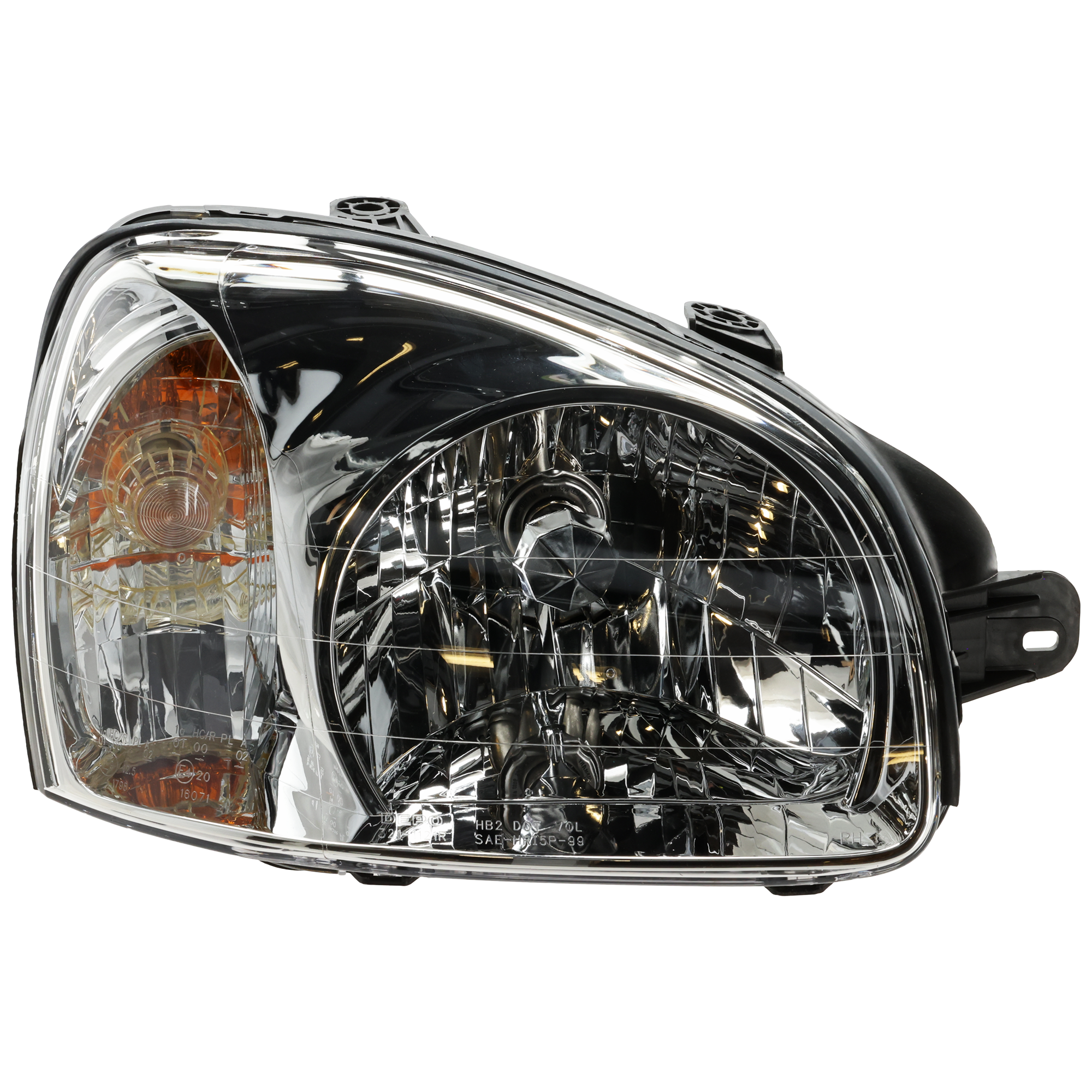 AM SANTA FE 03-03 HEAD LAMP RH Assembly Halogen From 3-3-03 To 7-14-03 SKU H100141 Partslink HY2503129 OEM 9210226250