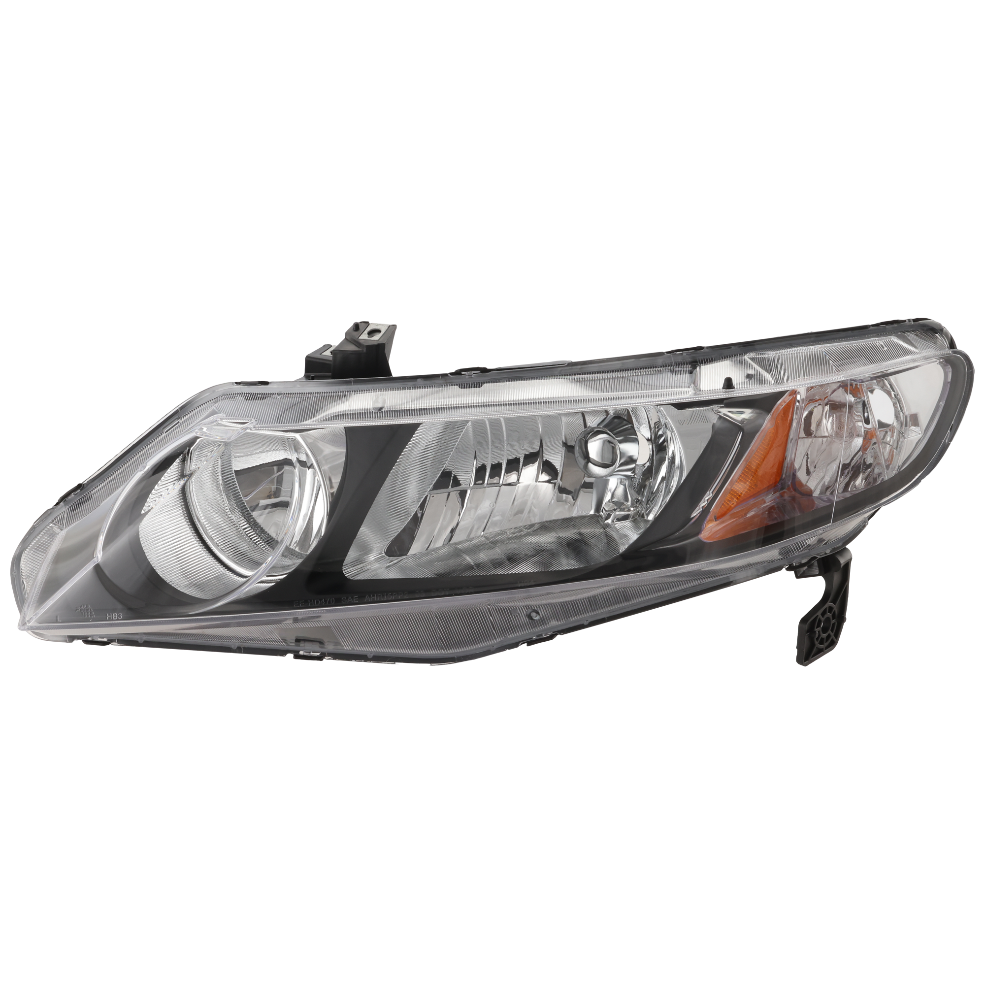 AM CIVIC 06-11 HEAD LAMP LH Lens and Housing Halogen Sedan Inc. 06-11 Hybrid Model SKU H100168 Partslink HO2502127 OEM 33151SNCA01