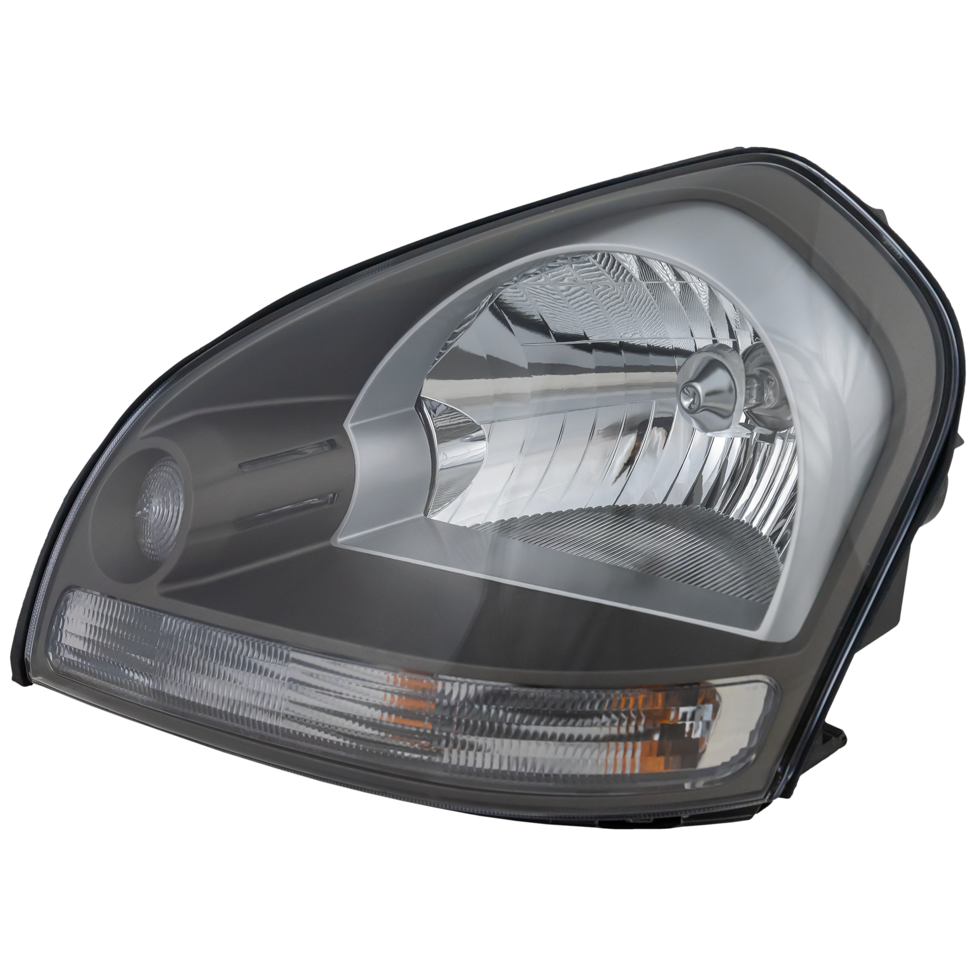 AM TUCSON 05-09 HEAD LAMP LH Assembly Halogen w Clear Turn Signal Light SKU H100190 Partslink HY2502133 OEM 921012E050