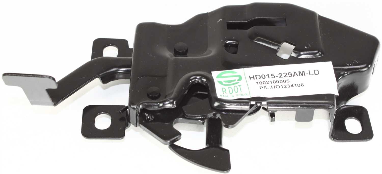 AM ACCORD 98-02 HOOD LATCH w o Cover Coupe Sedan 98-01 DX LX Models SKU H132303 Partslink HO1234108 OEM 74120S84A01