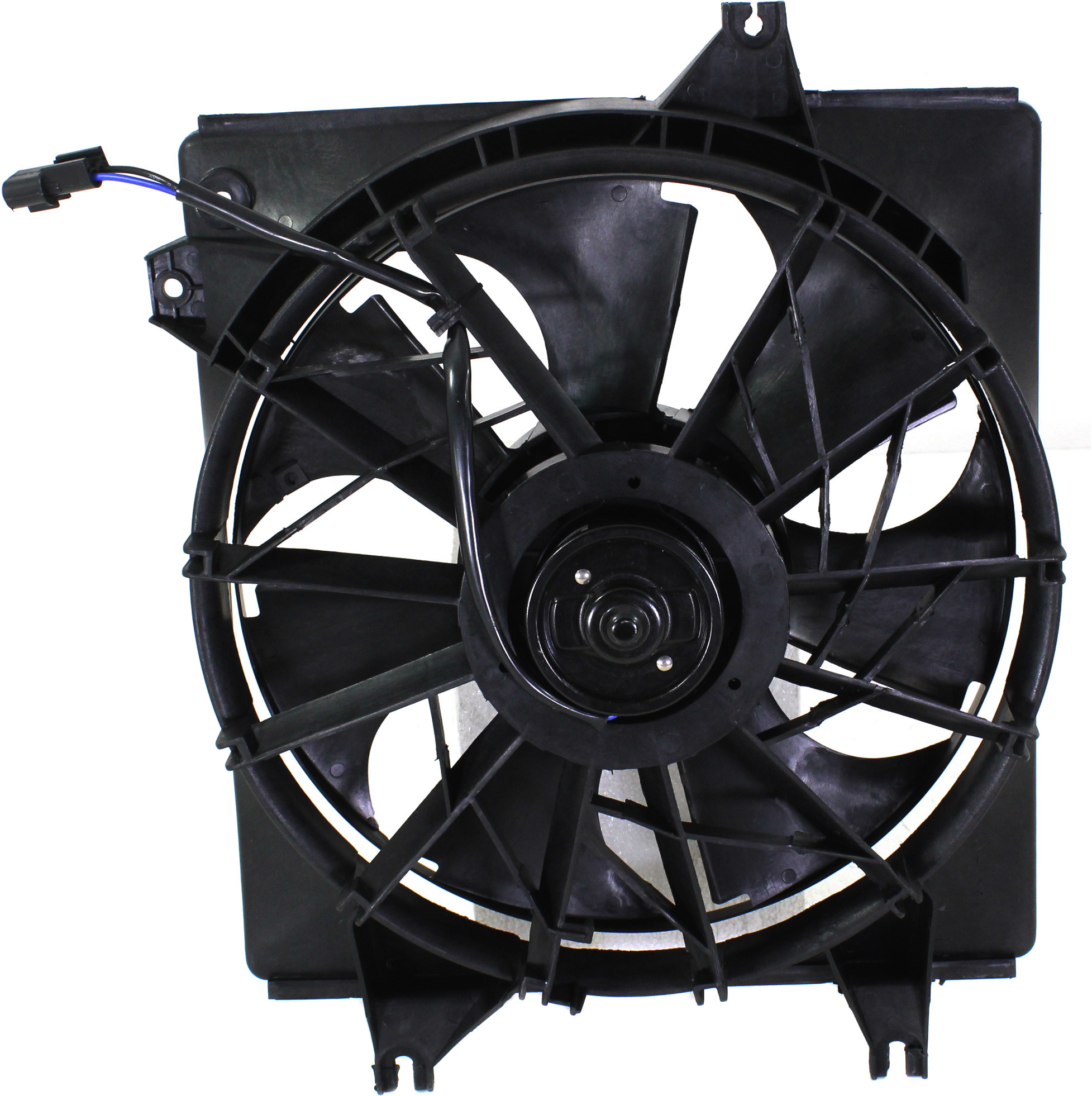 AM ELANTRA 96-00 TIBURON 97-01 RADIATOR FAN SHROUD ASSEMBLY SKU H160916 Partslink HY3115102 OEM 2538029000