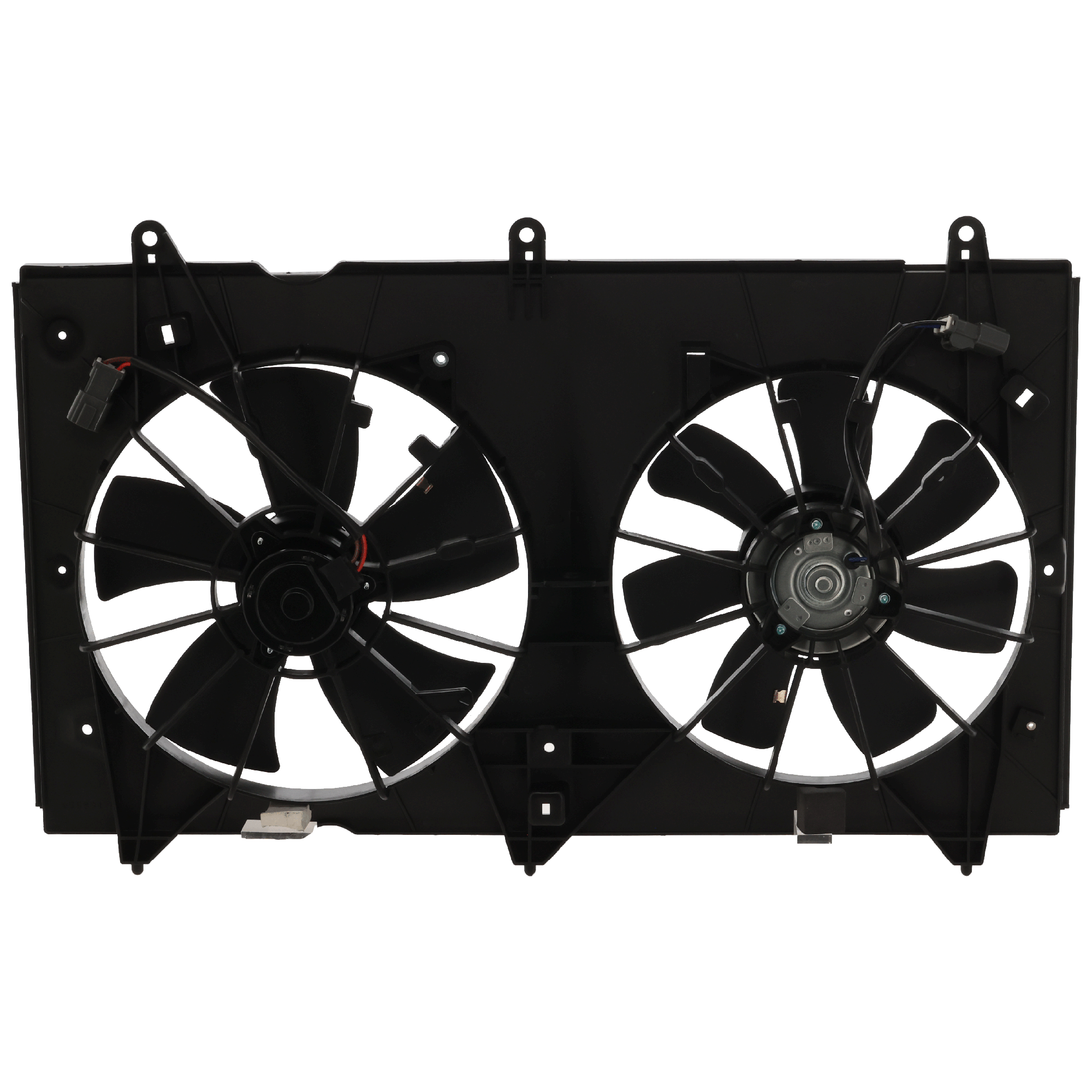 AM ACCORD 03-07 RADIATOR FAN SHROUD ASSY. Dual Fan Denso Type 4 Cyl. Eng. SKU H160932 Partslink HO3115121 OEM 19015RAAA01-19030RAAA01-38616R
