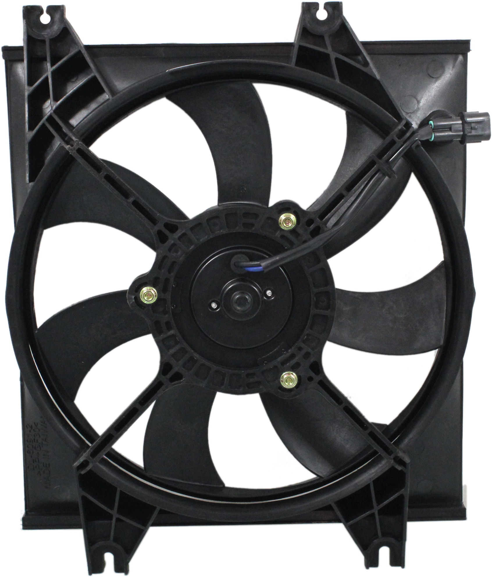AM ACCENT 00-06 A C CONDENSER FAN ASSEMBLY 1.5L w Auto Trans 1.6L Eng Hatchback Sedan SKU H190919 Partslink HY3113104 OEM 9773025000