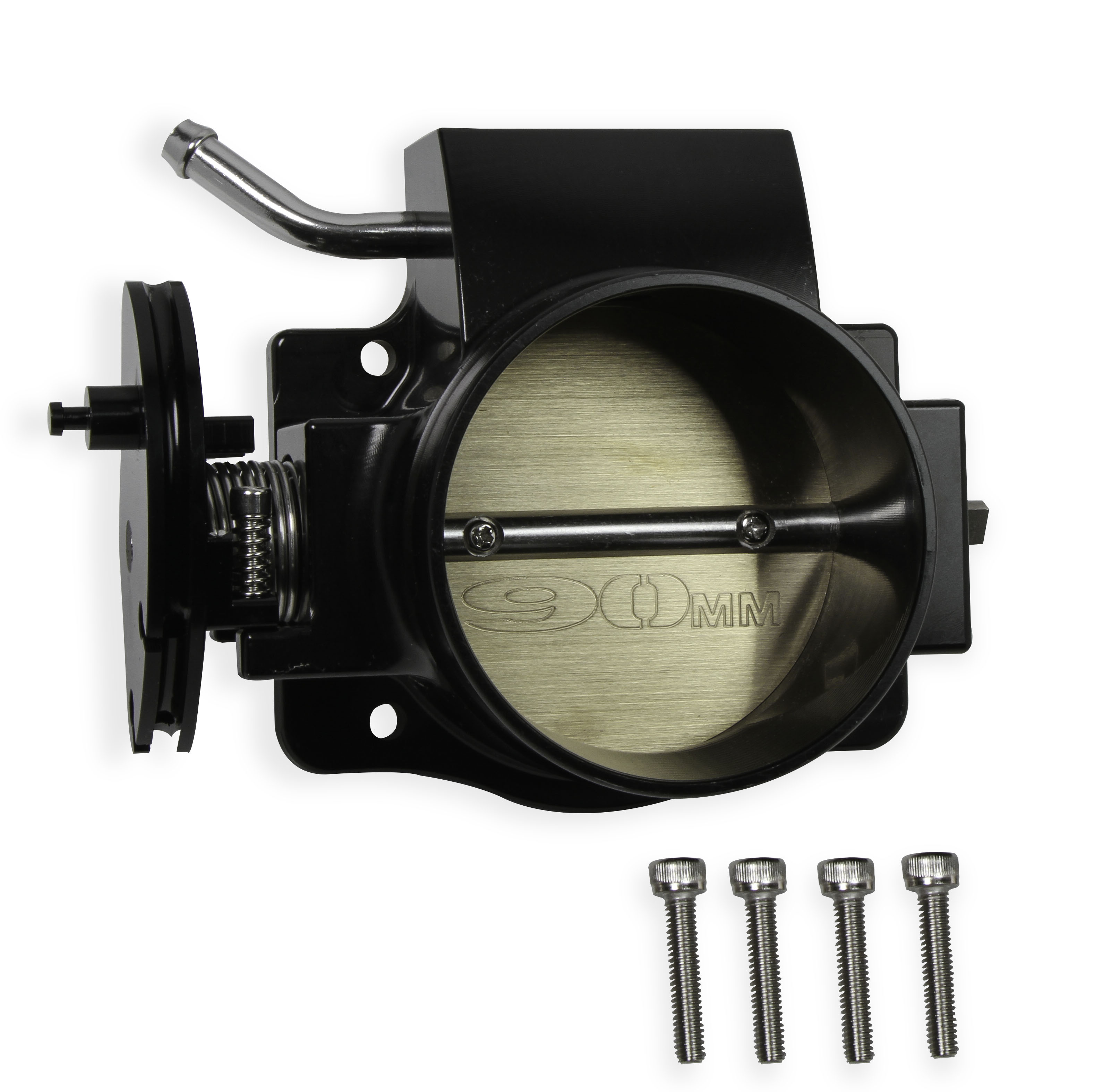 AM Throttle Body 90mm with Sniper EFI Logo Black for 2011-2014 Ford Coyote 5.0L SKU H19860010