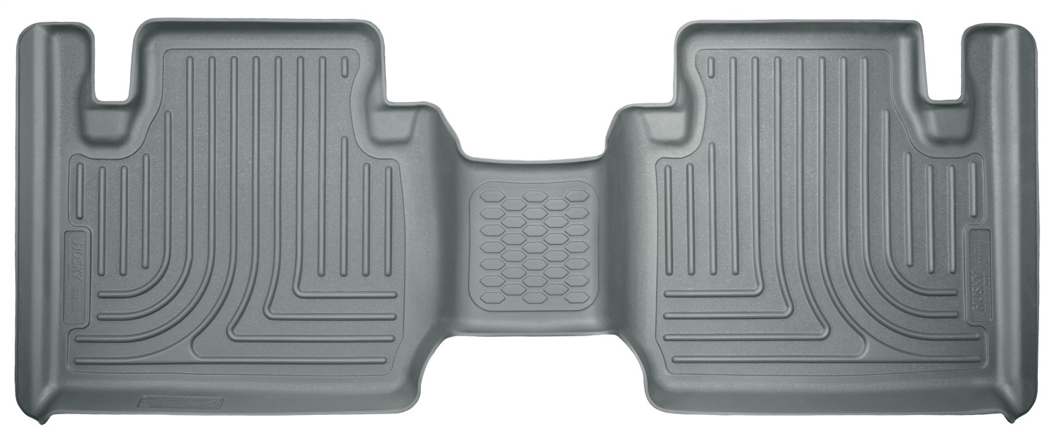 AM Weatherbeater Series 2nd Seat Floor Liner Fits: 2012-2015 Toyota Tacoma Extended Cab Pickup color grey for second row SKU H2114942