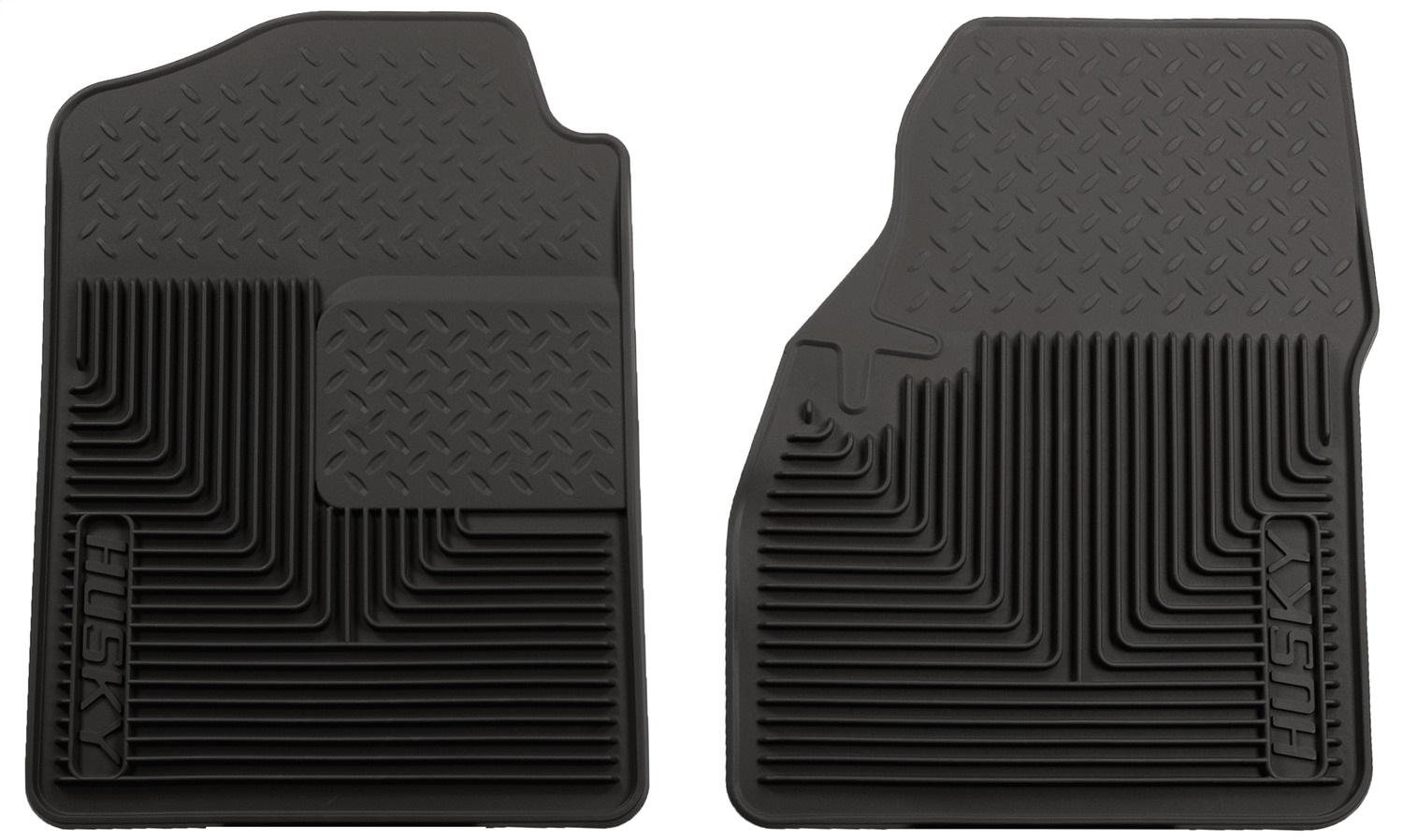 AM Floor Mat Front Floor Mats Black Front Row Qty Sold : 2 Heavy Duty Floor Mats TPE Thermoplastic Elastomer SKU H2151031