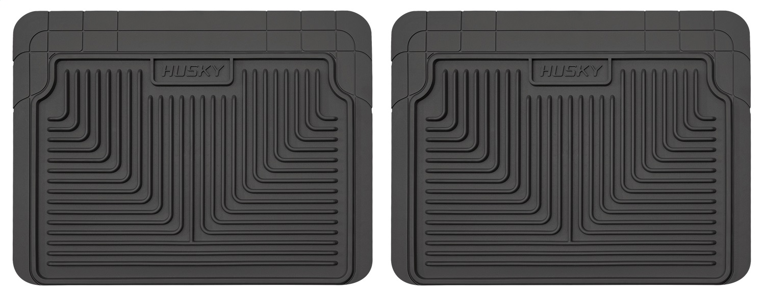 AM Floor Mat 2nd Or 3rd Seat Floor Mats Black Second Or Third Row Qty Sold : 2 Heavy Duty Floor Mats TPE Thermoplastic Elastomer SKU H2152021