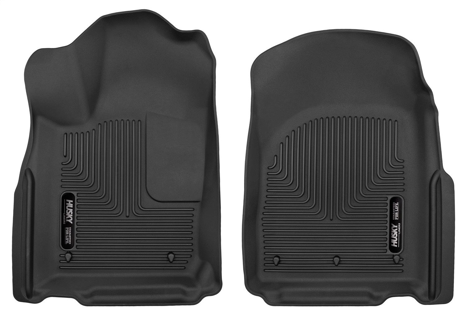 AM Floor Liner Front Floor Liners Black Front Row Qty Sold : 2 X act Contour Series TPE Thermoplastic Elastomer SKU H2153561