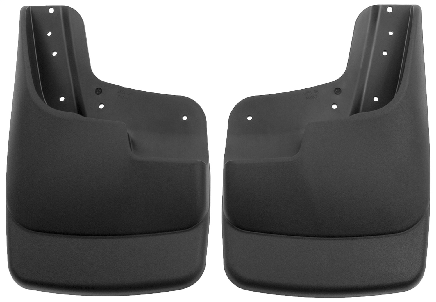 AM Mud Flap Front Mud Guards Black Qty Sold : 2 Custom Mud Guards TPO Thermoplastic Olefin SKU H2156511