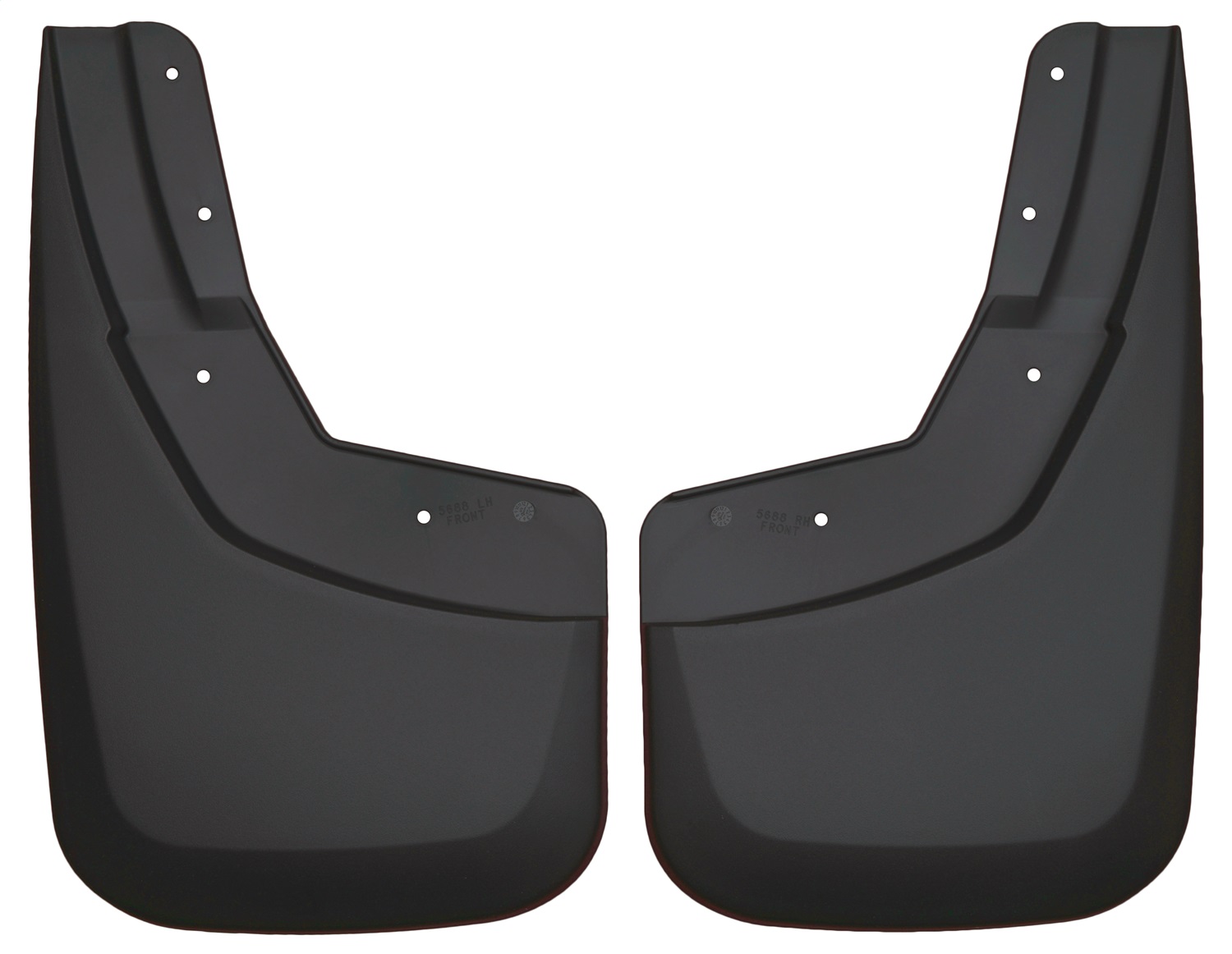 AM Mud Flap Front Mud Guards Black Qty Sold : 2 Custom Mud Guards TPO Thermoplastic Olefin SKU H2156881