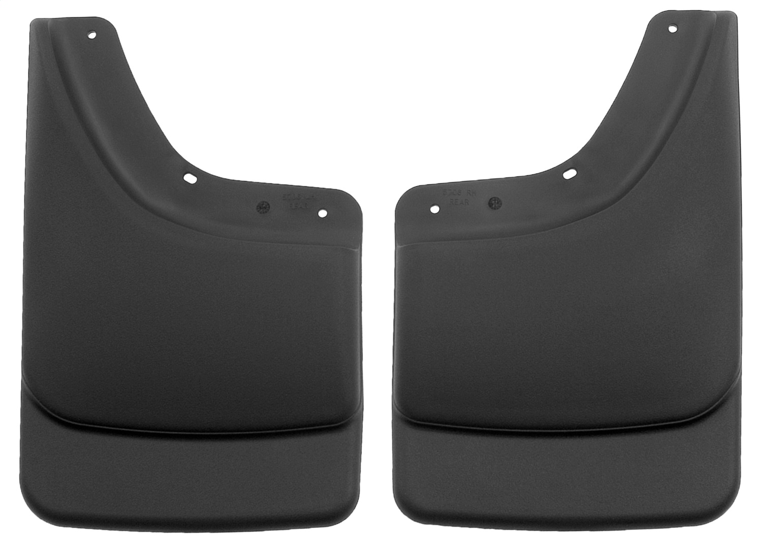 AM Mud Flap Rear Mud Guards Black Qty Sold : 2 Custom Mud Guards TPO Thermoplastic Olefin SKU H2157061