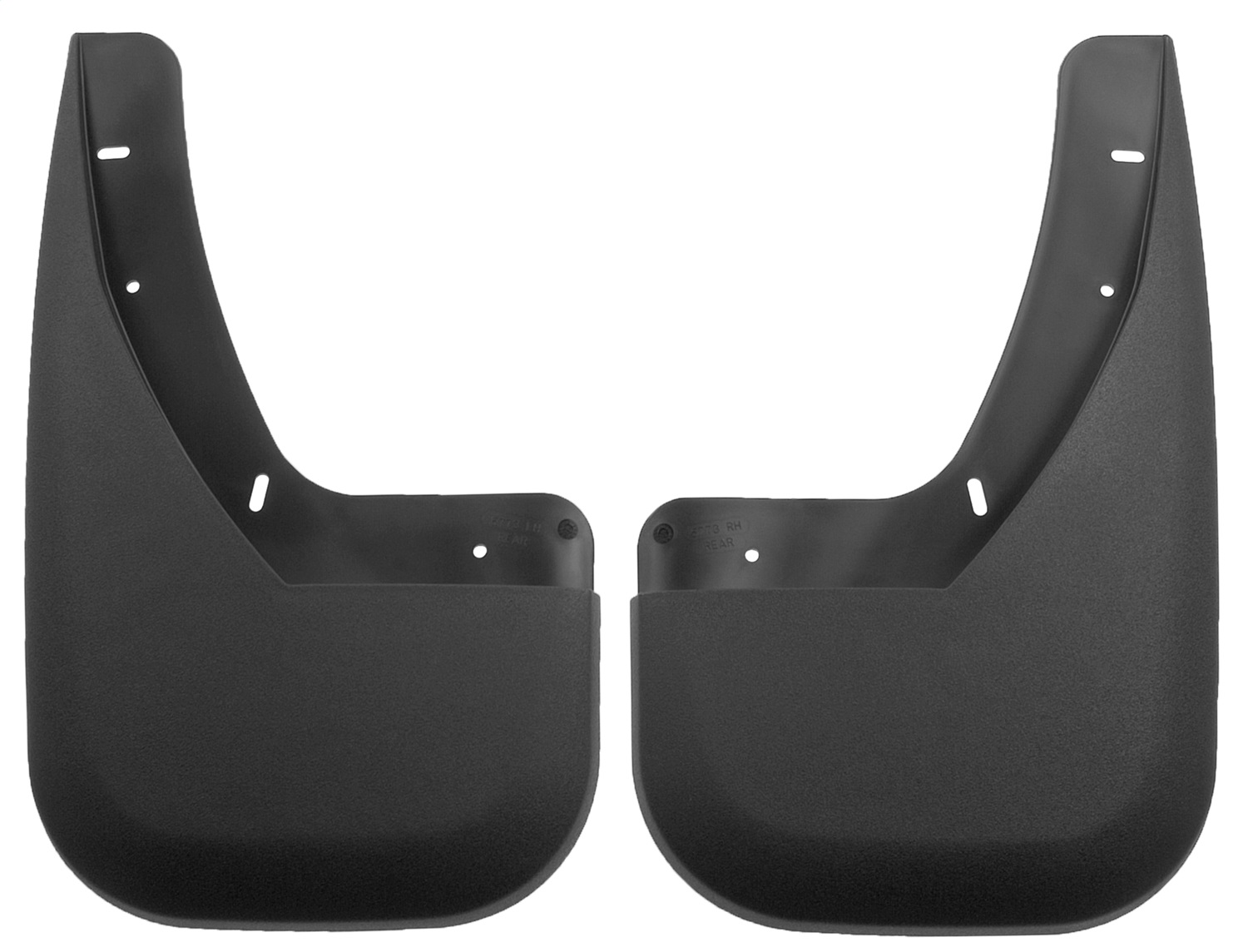 AM Mud Flap Rear Mud Guards Black Qty Sold : 2 Custom Mud Guards TPO Thermoplastic Olefin SKU H2157731