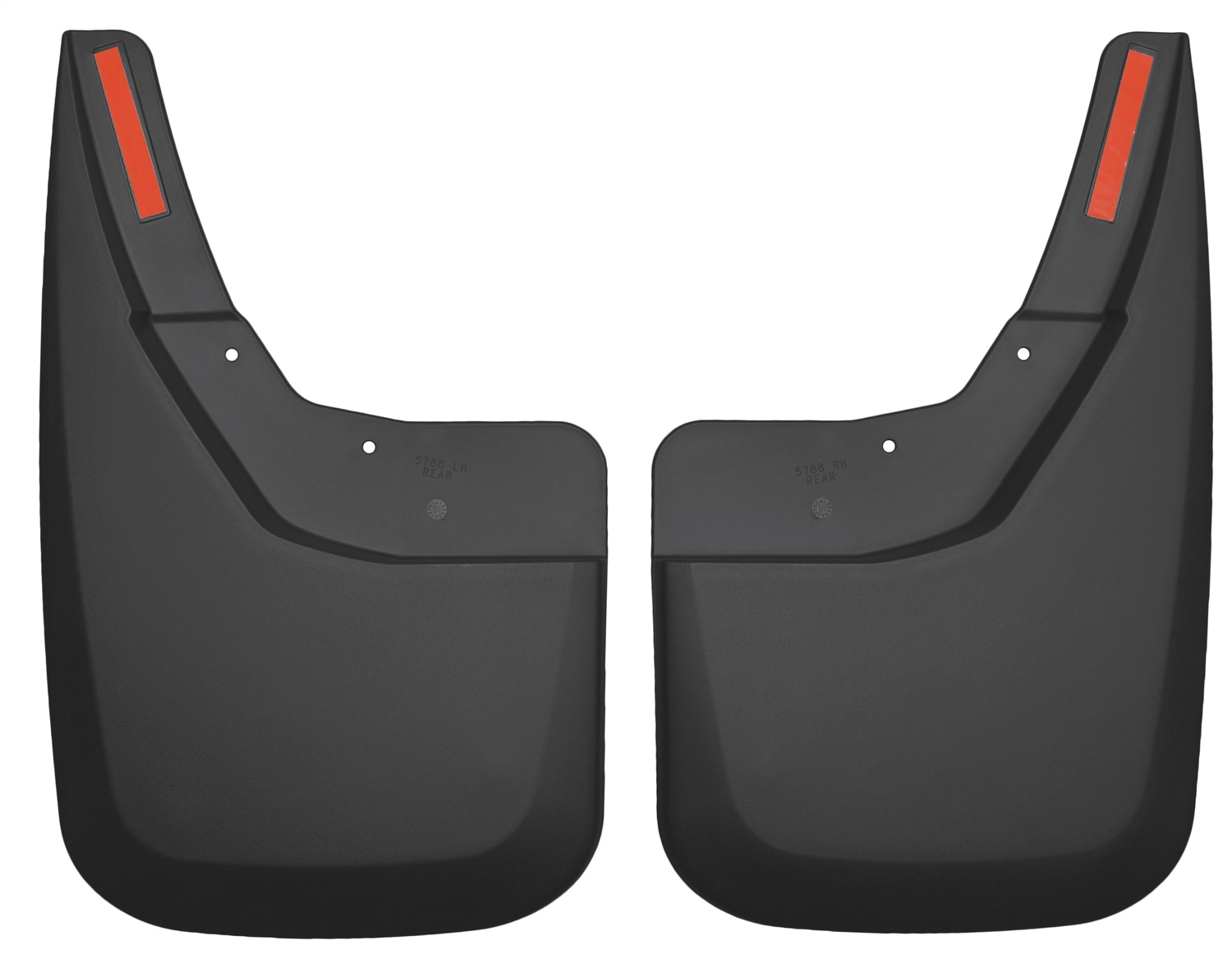 AM Mud Flap Rear Mud Guards Black Qty Sold : 2 Custom Mud Guards TPO Thermoplastic Olefin SKU H2157881
