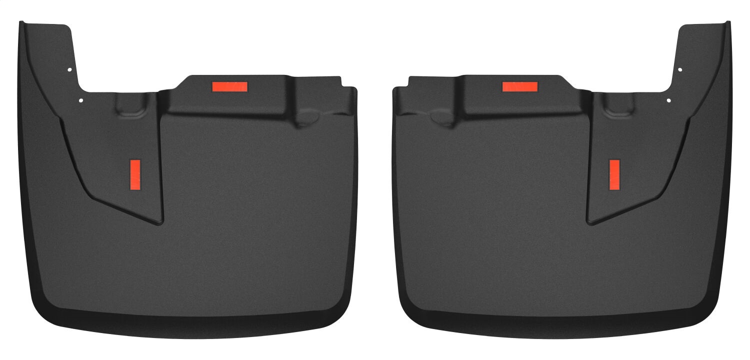 AM Custom Mud Guards Black Dually Rear Mud Guards 2019-2021 Dodge Ram 3500 DUAL REAR WHEELS Vehicle Has Ram OEM Fender Flares Rear Wheel SKU H2159071