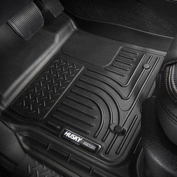 AM 2012-2022 Toyota Sequoia Models without 2nd row console Front 2nd Seat Floor Liners Black Front And Second Rows SKU H2195101