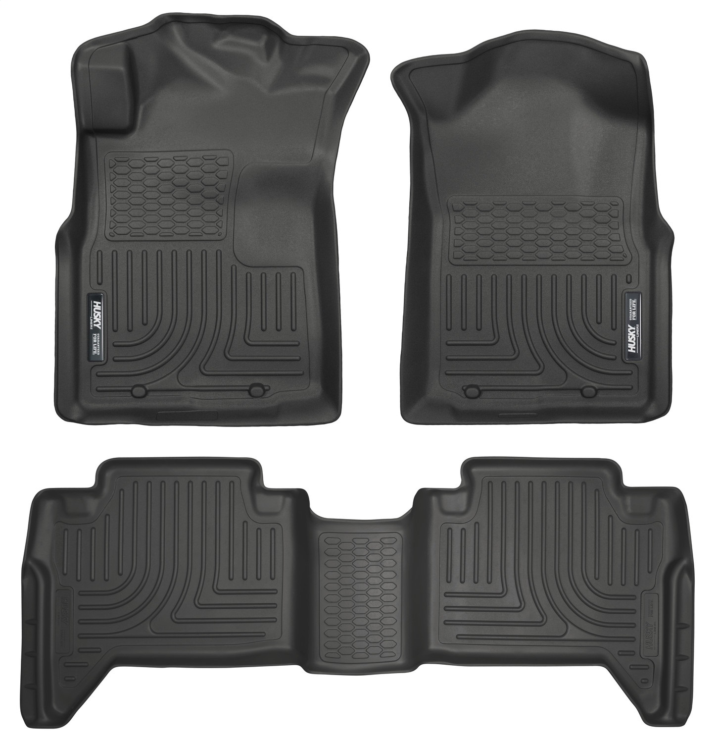 AM Floor Liner Front 2nd Seat Floor Liners Black Front And Second Rows Qty Sold : 3 Weatherbeater Series TPO Thermoplastic Olefin SKU H2198951