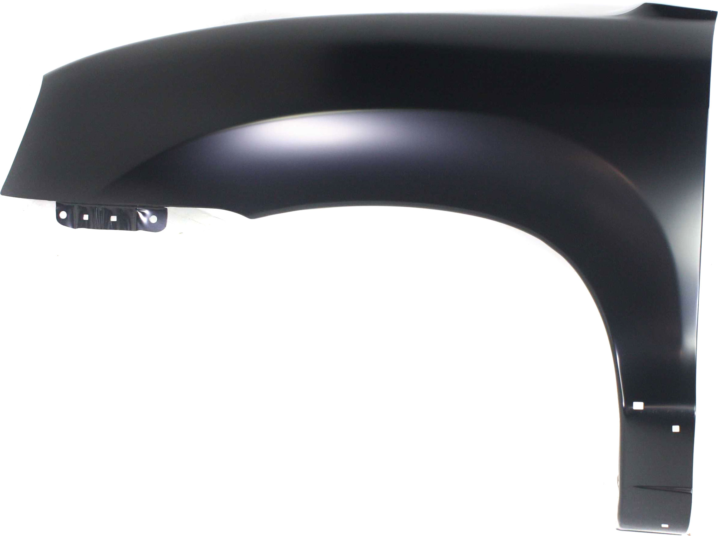 AM SANTA FE 01-06 FRONT FENDER LH Primed Exc. Base GL Models w Molding Hole SKU H220130 Partslink HY1240119 OEM 6631126260