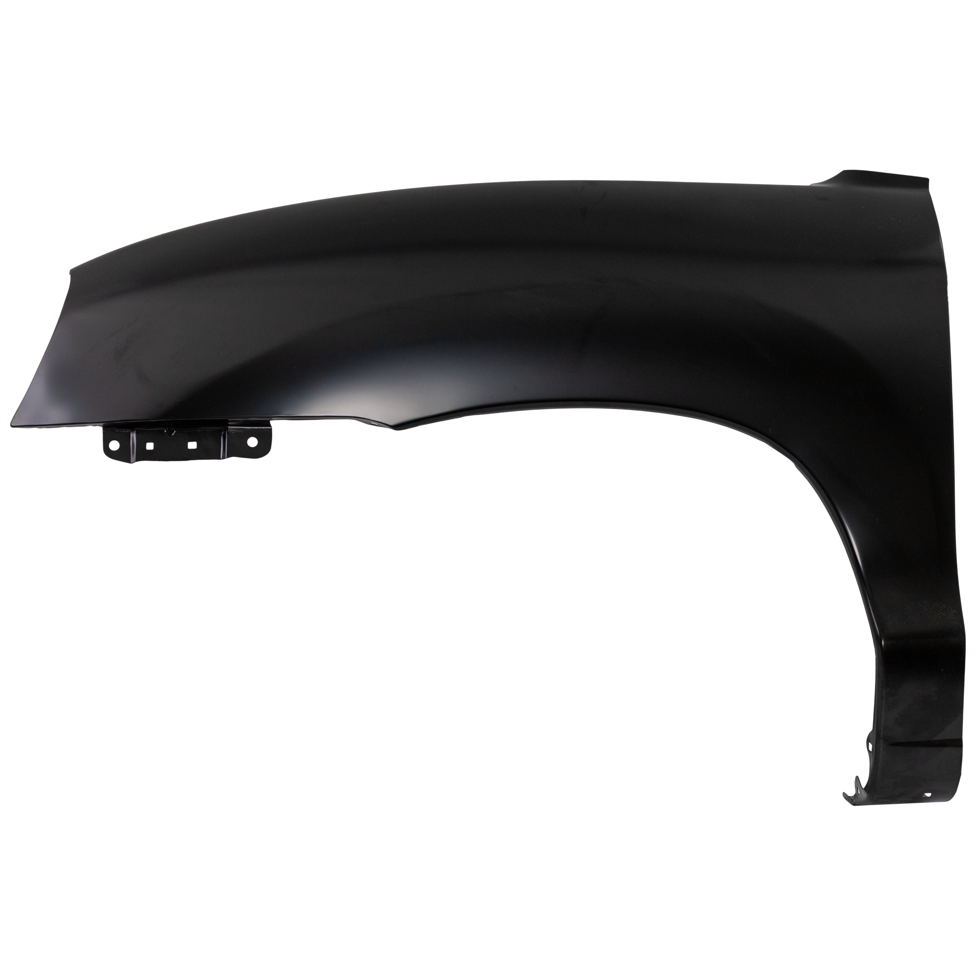 AM SANTA FE 01-06 FRONT FENDER LH Primed GL Model w o Molding Hole SKU H220132 Partslink HY1240120 OEM 6631126290
