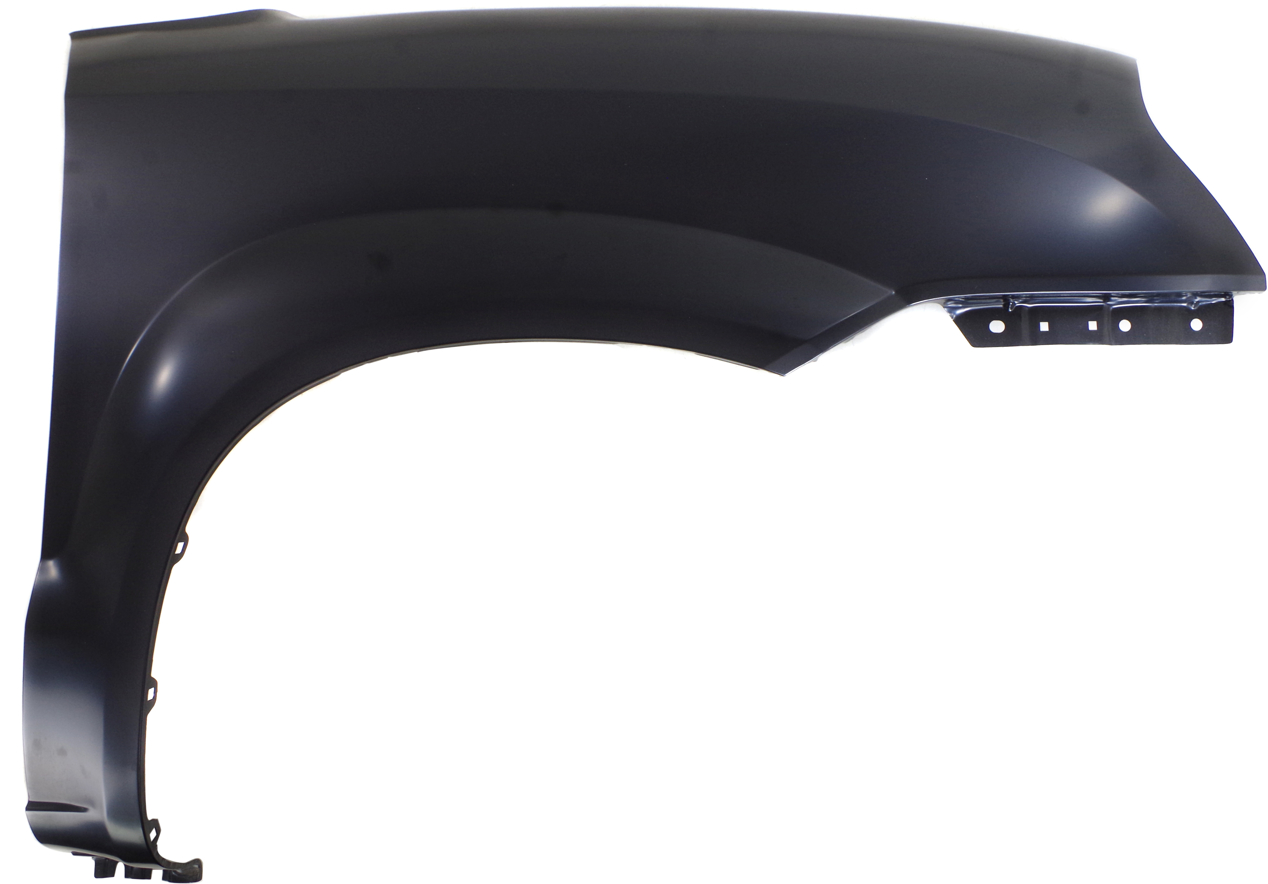 AM TUCSON 05-09 FRONT FENDER RH Primed 2.0L Eng w o Signal Light and Side Cladding Hole SKU H220159 Partslink HY1241135 OEM 663212E100